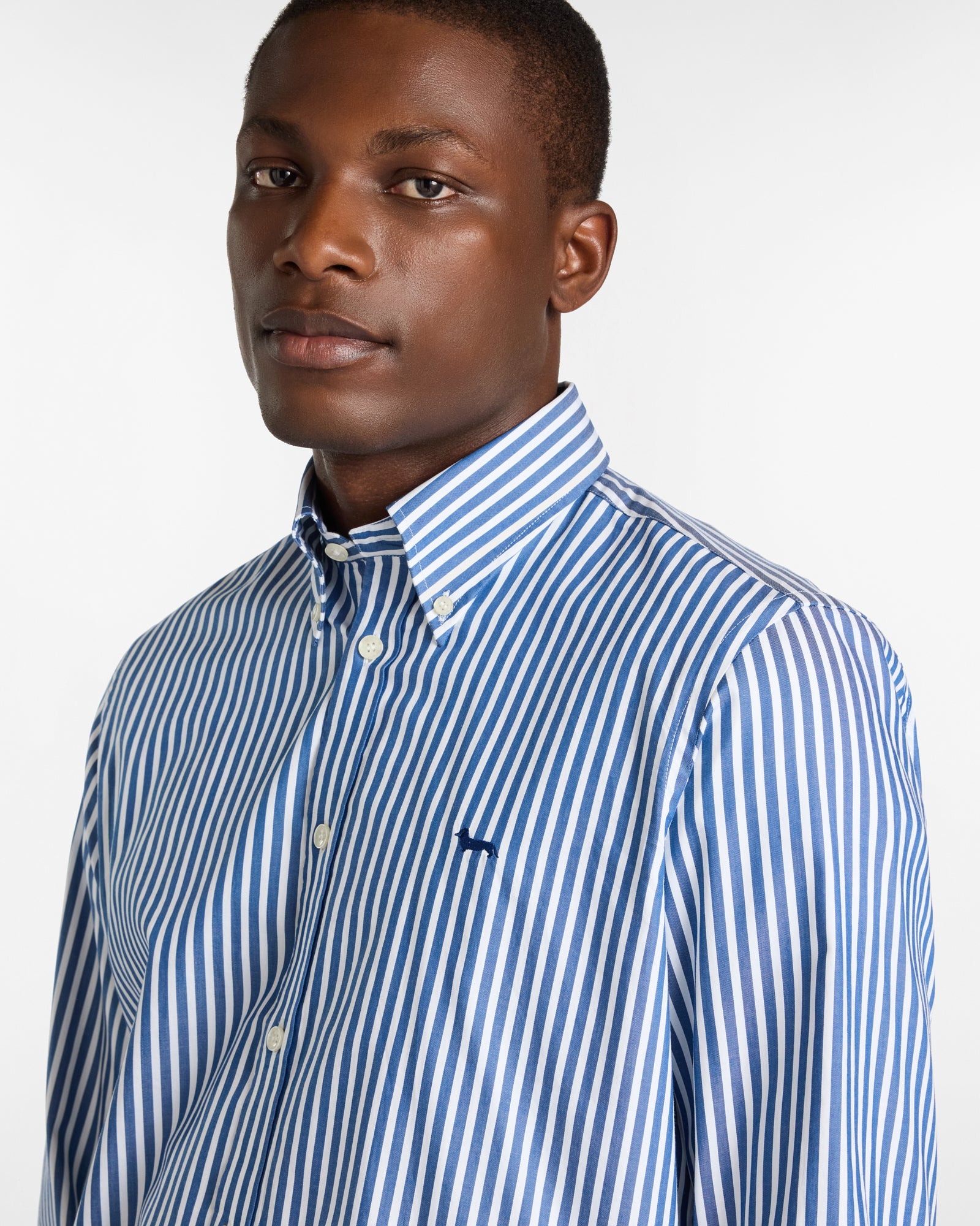 Camicia A Righe Con Bassotto