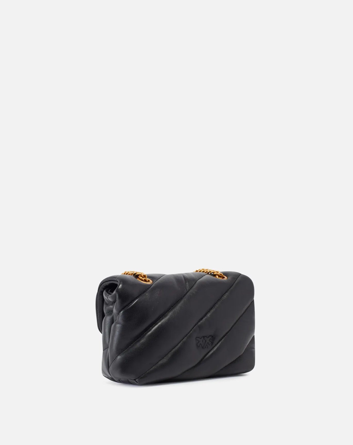 Borsa a tracolla piccola Love Bag Puff in nappa trapuntata