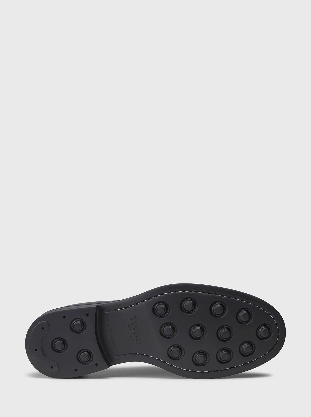 Stringata in pelle nera