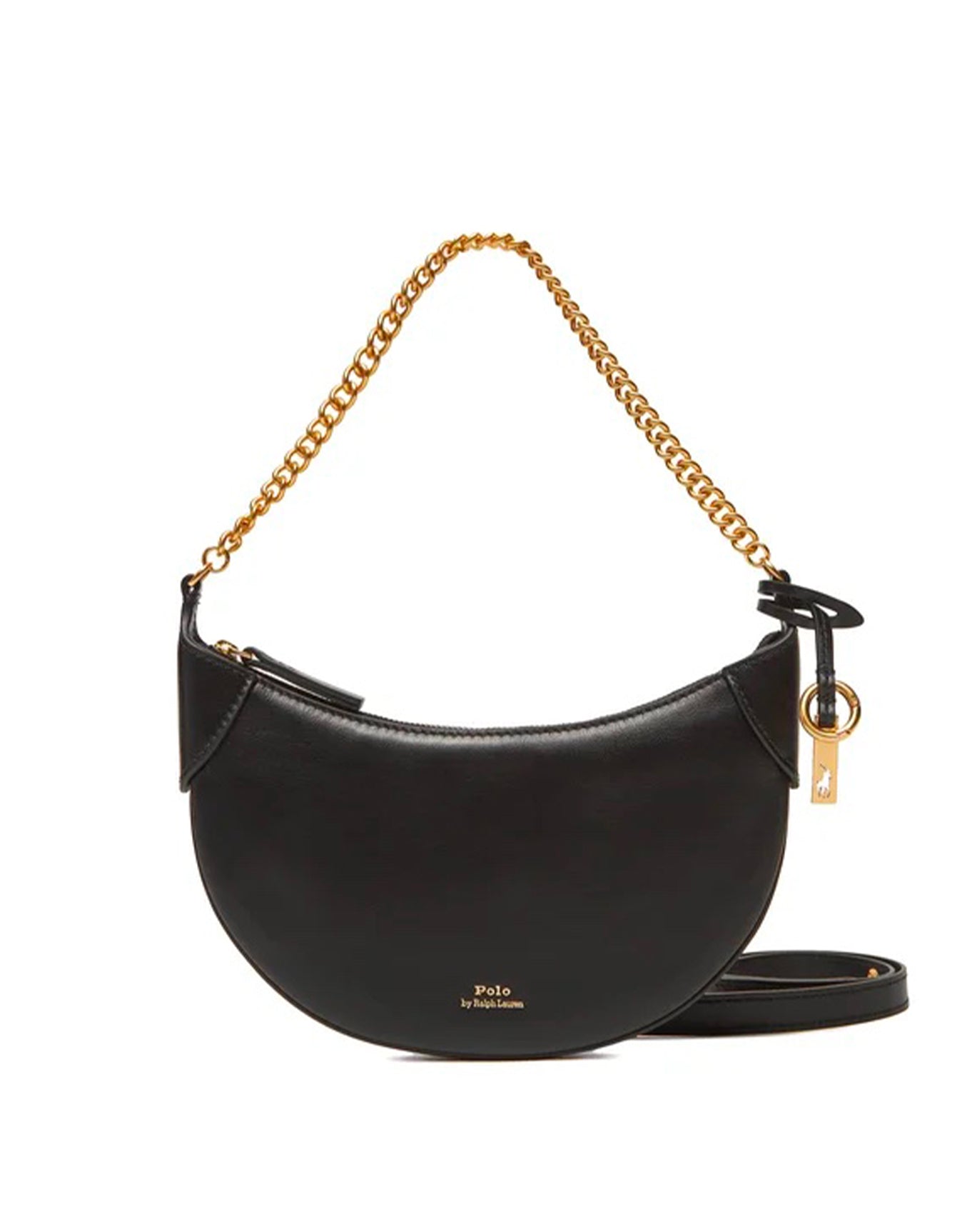 Borsa Polo ID mini in pelle con catena