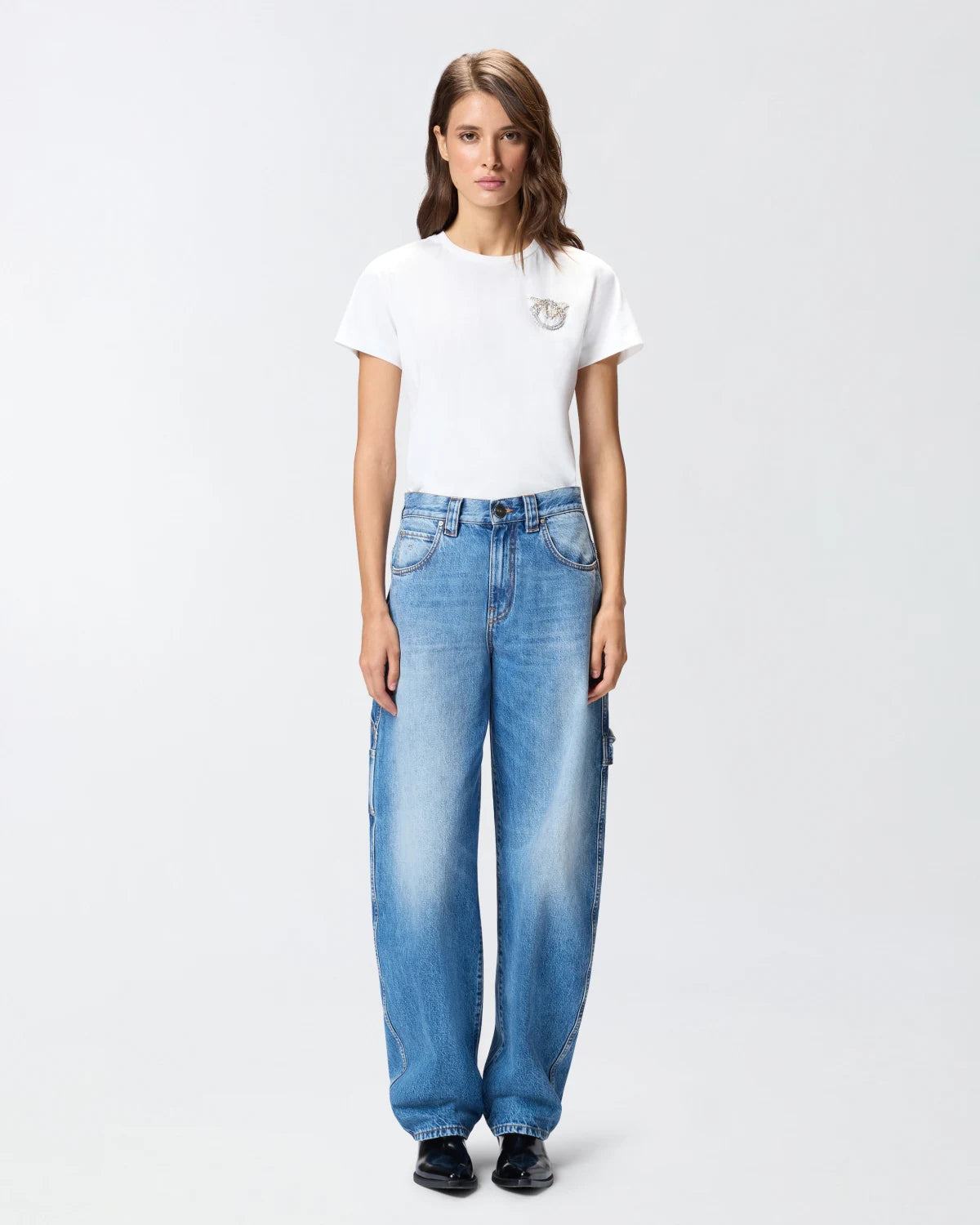 Jeans balloon con dettagli workwear