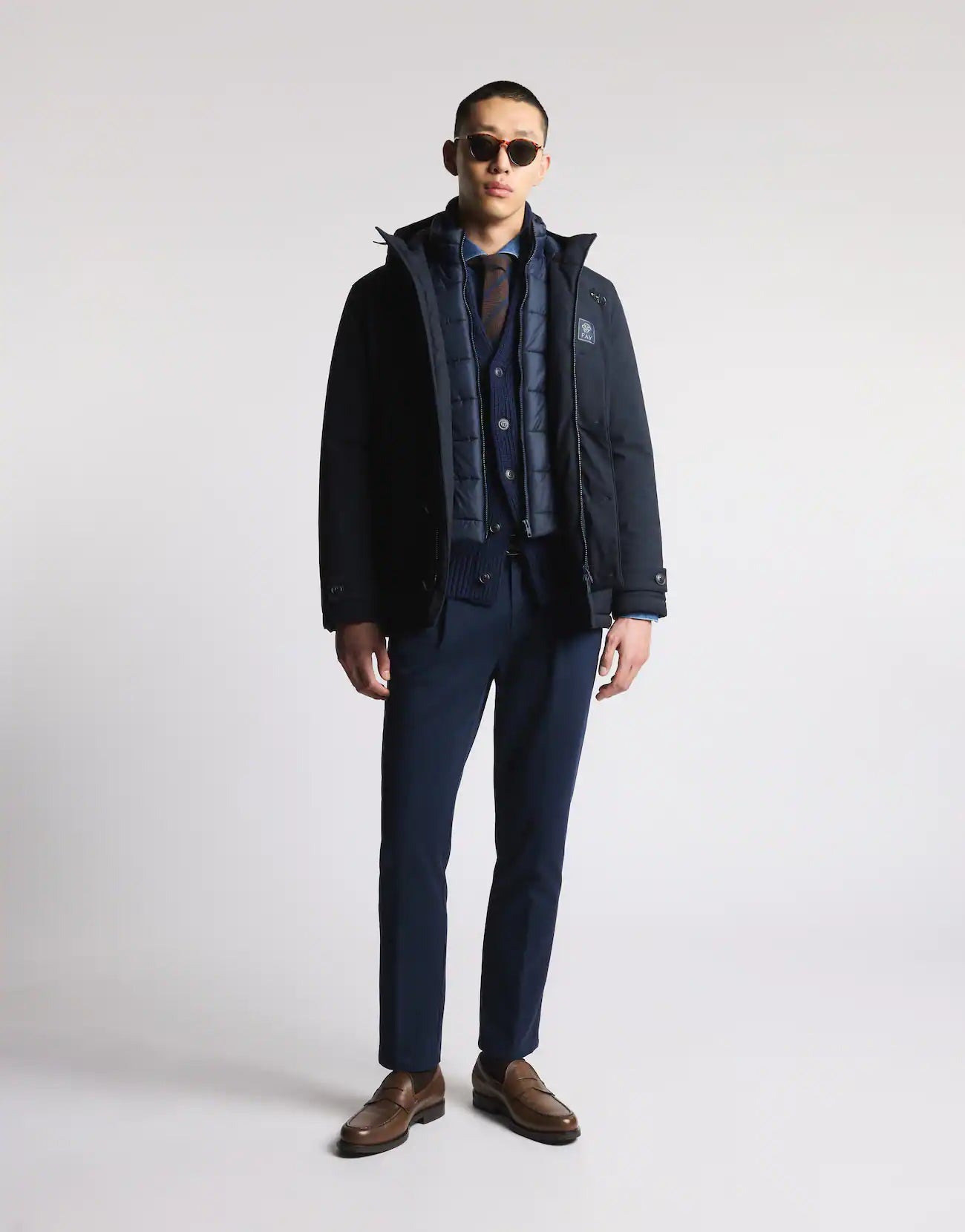 Parka Corto in Gabardine Tecnico