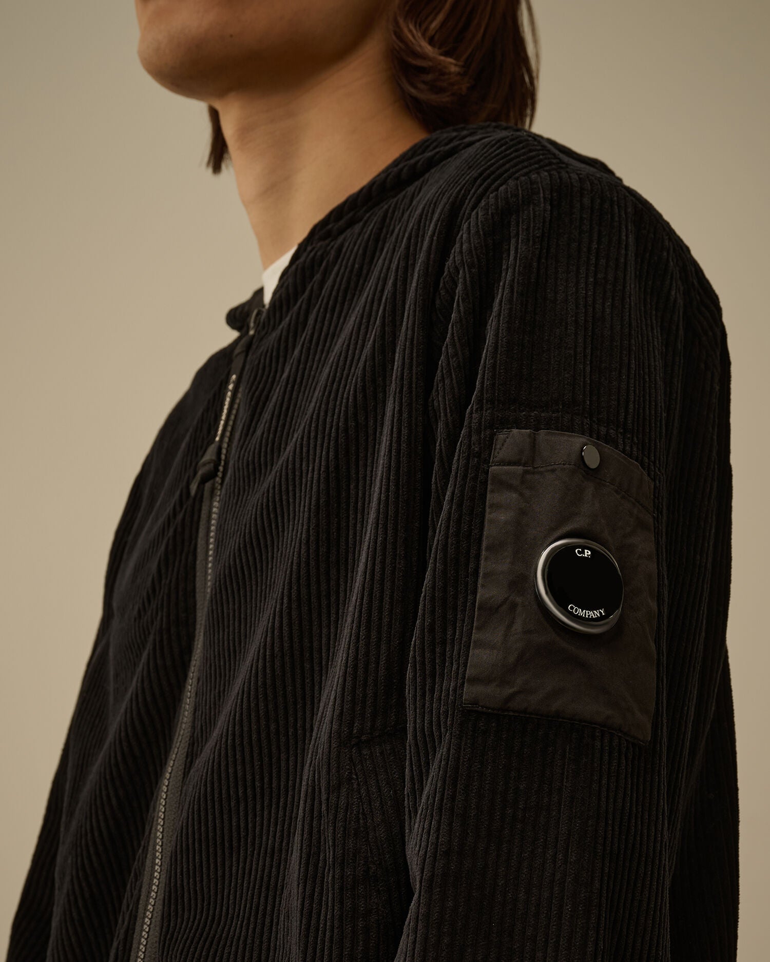 Corduroy 350 Full Zip Hooded Sweatshirt