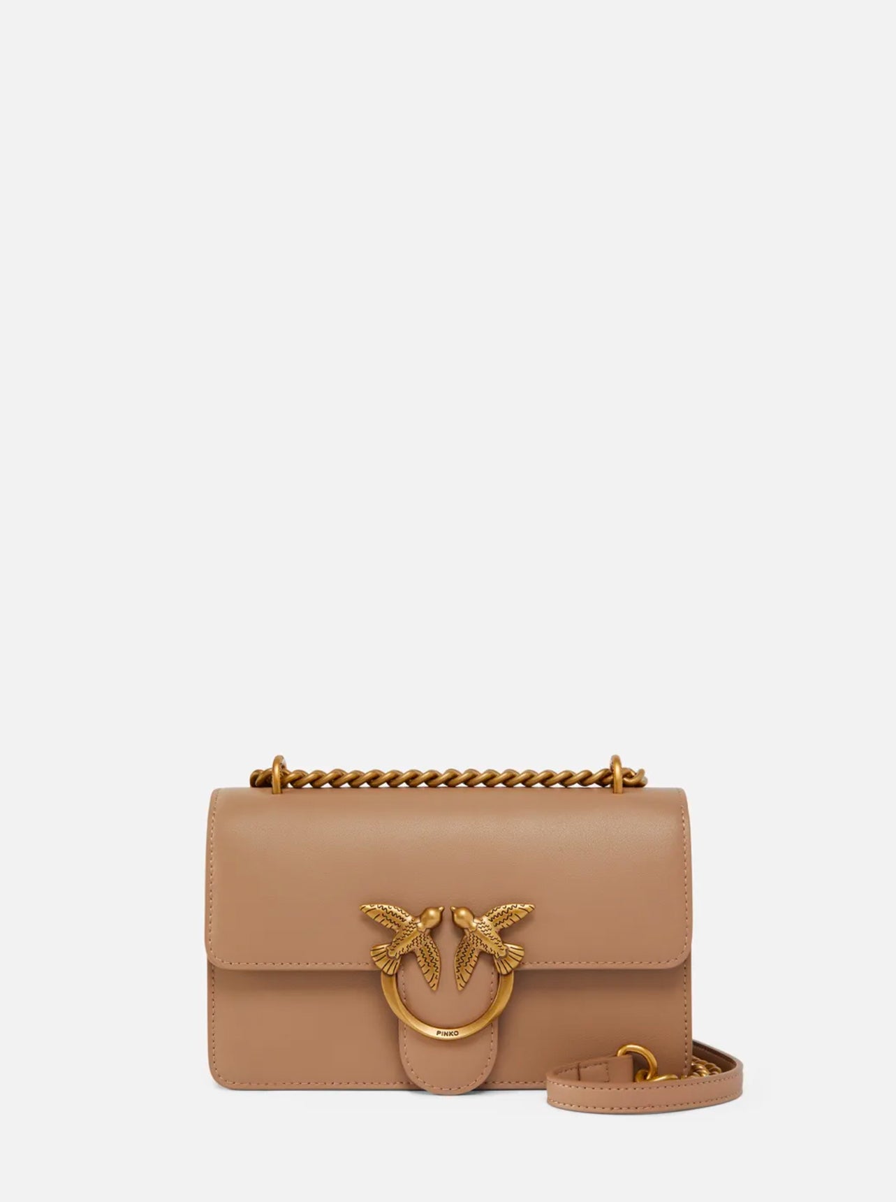 Borsa a tracolla piccola Love Bag in pelle liscia