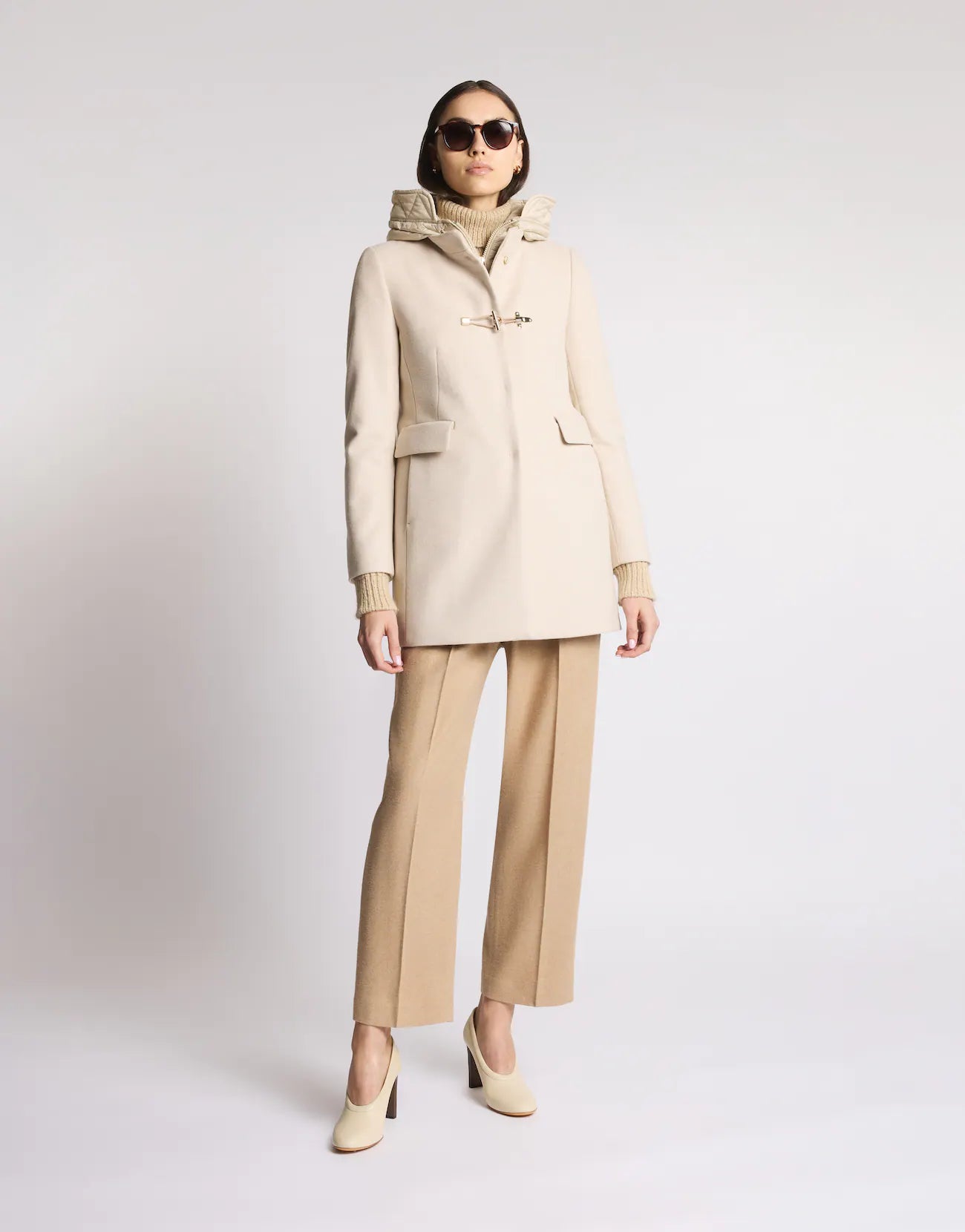 Toggle Coat in Panno di Lana Mélange