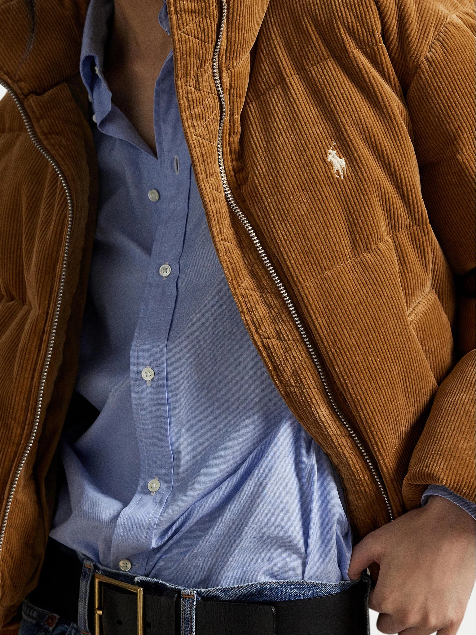 WOVEN PUFFER COAT