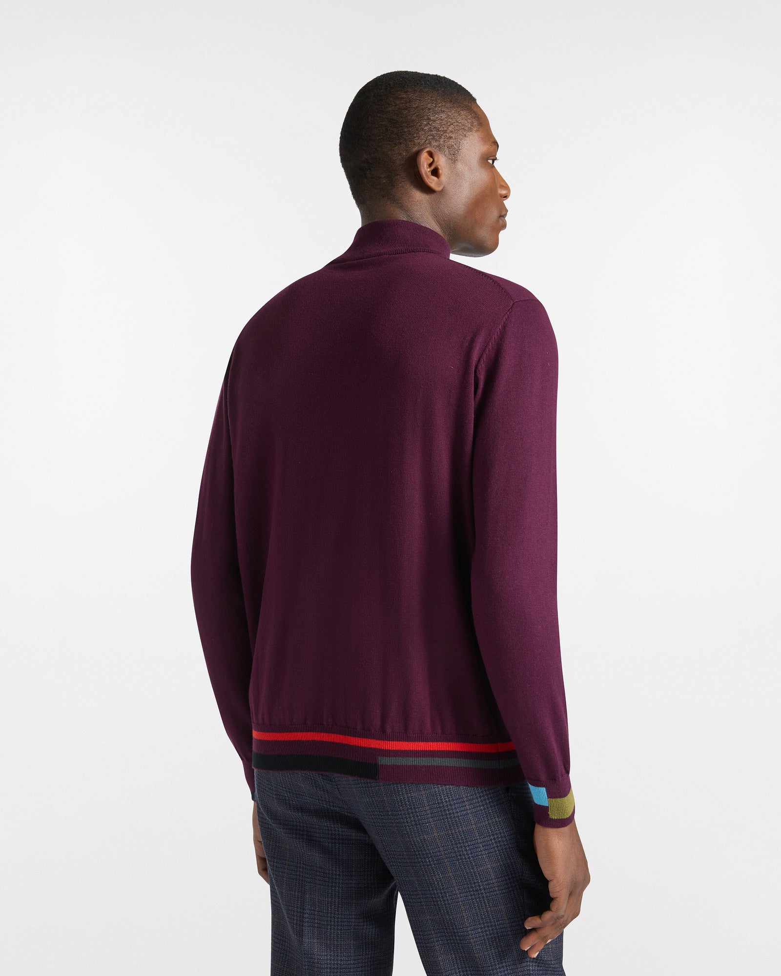 Pullover Half Zip Color Block