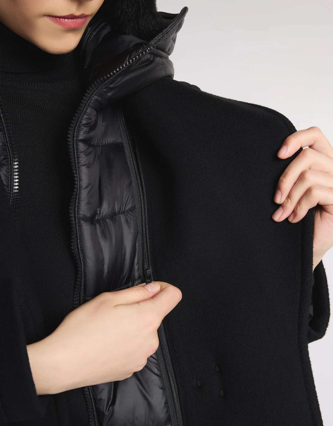 Cappotto Double Front in Lana e Cashmere