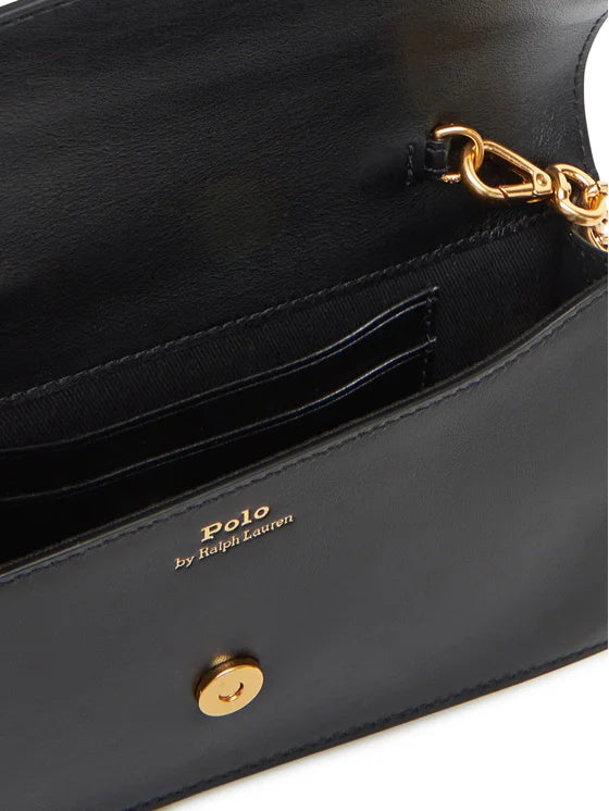 Borsa portafoglio Polo ID pelle e catena