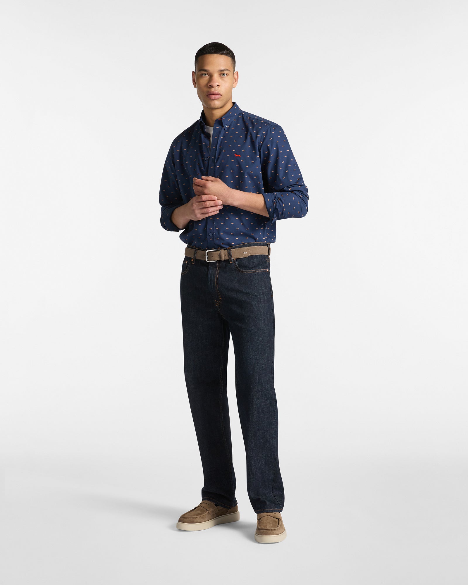 Camicia In Cotone Con Bassotti