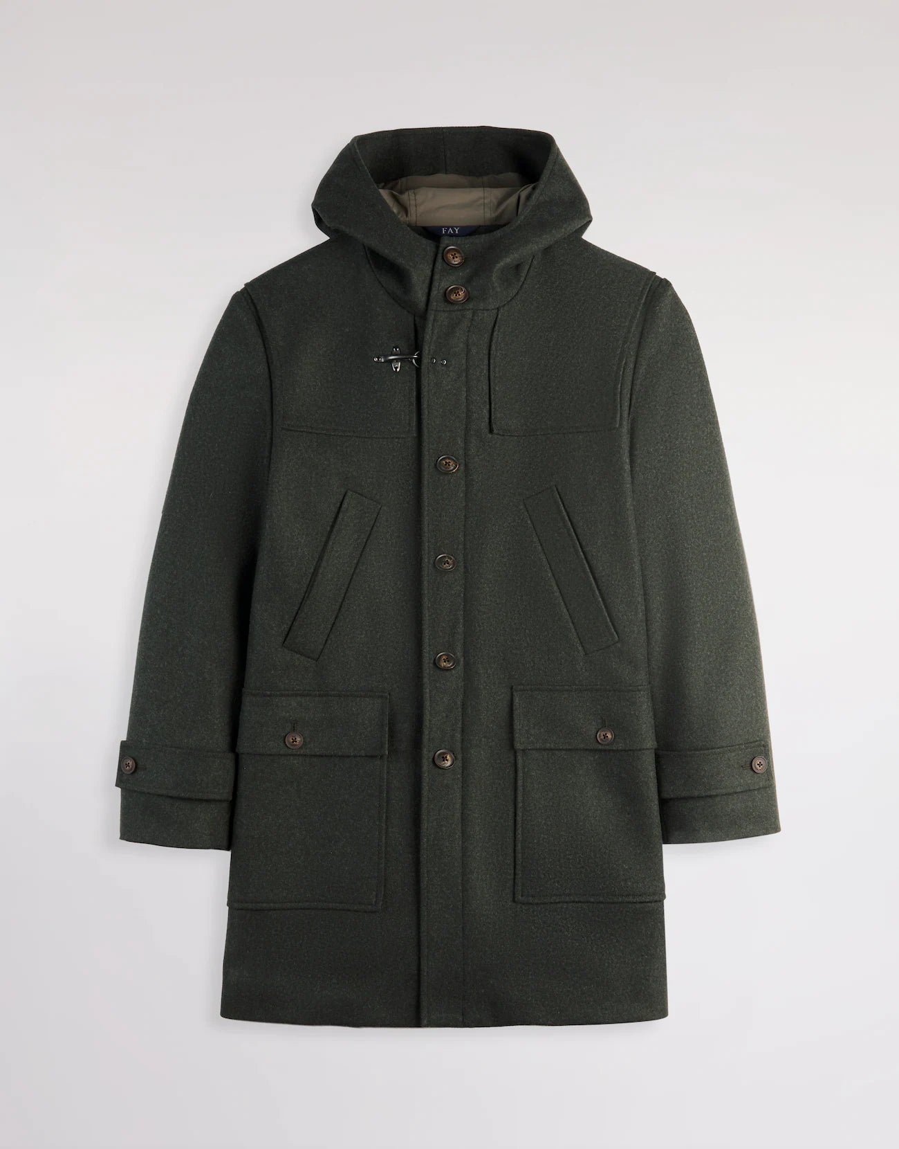 Cappotto in Panno di Lana e Cashmere