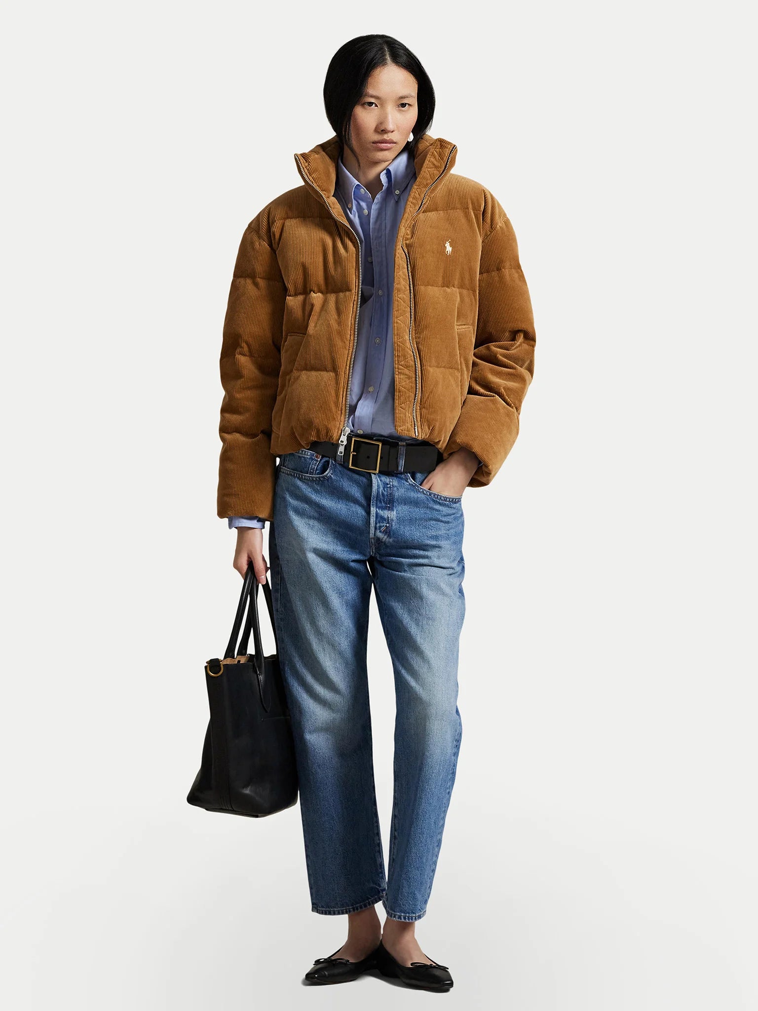 WOVEN PUFFER COAT
