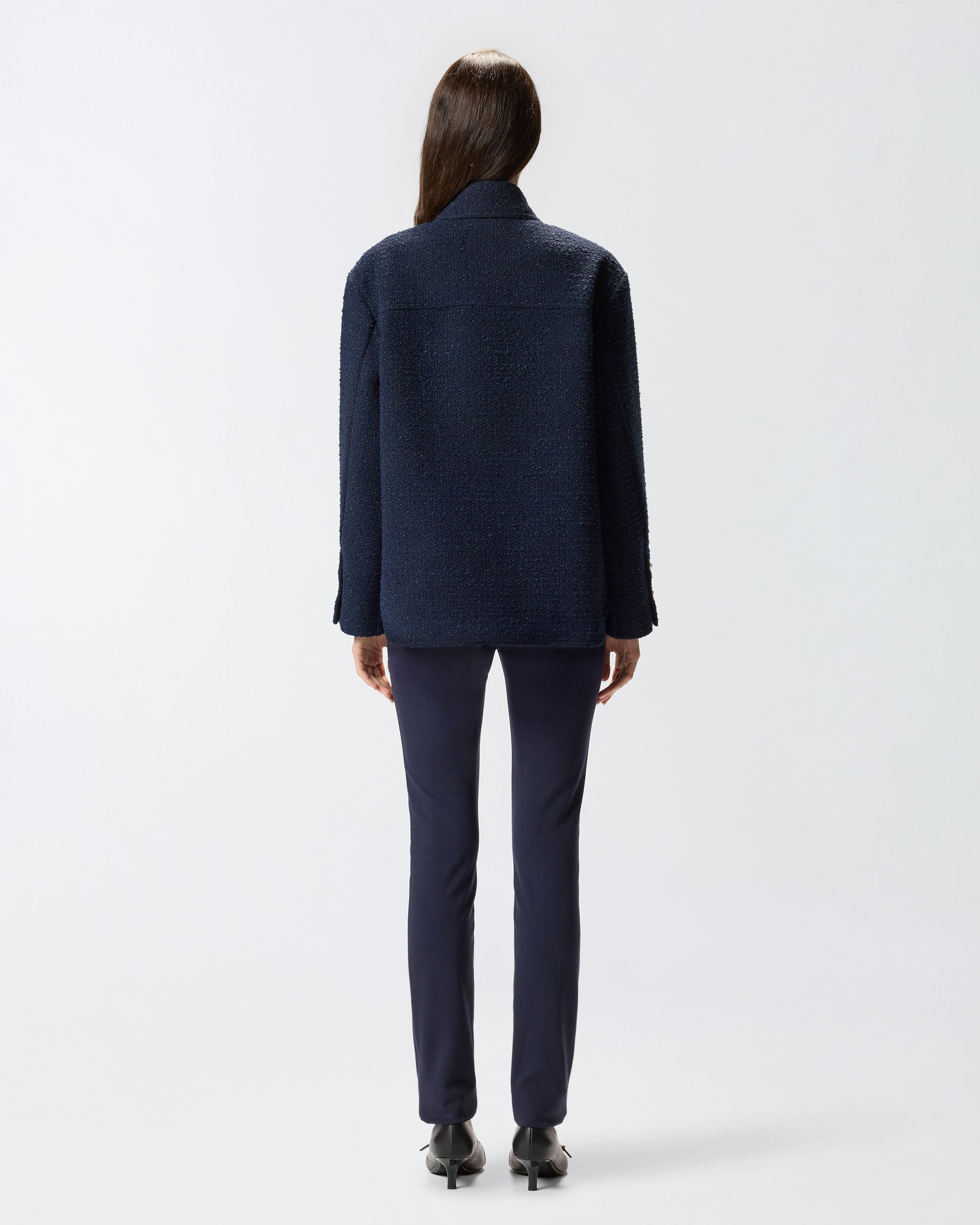 Giacca oversize in tweed