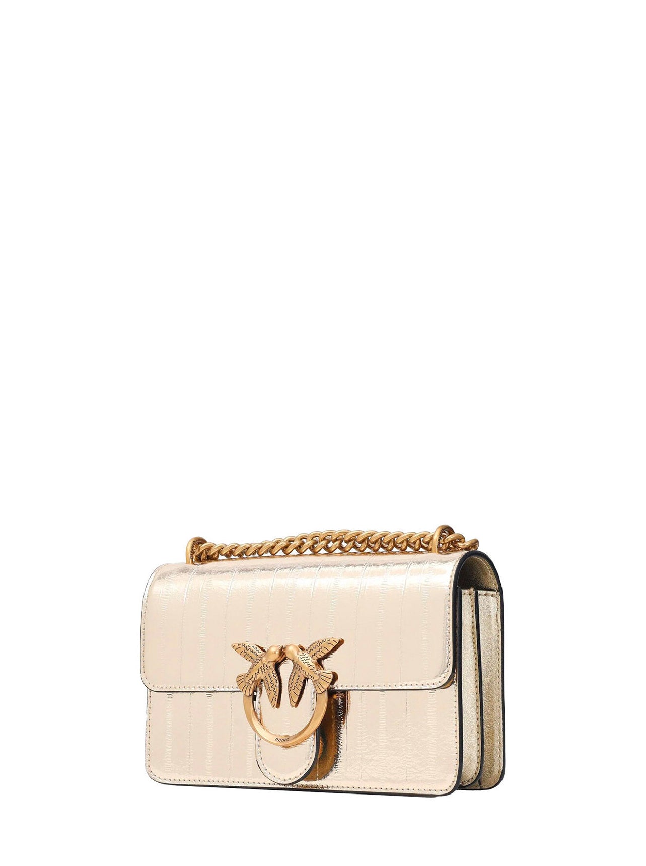 Love One Mini Borsa a spalla pelle sintetica oro