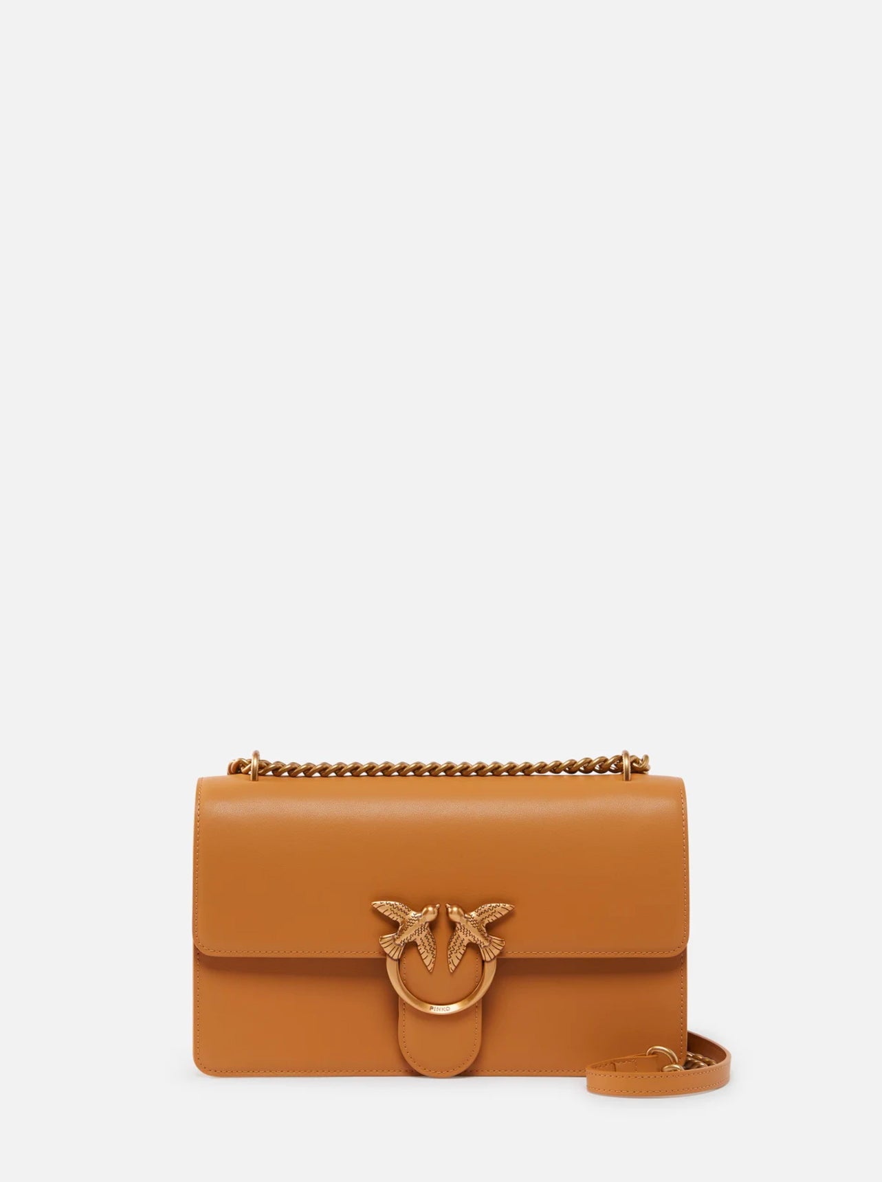 Borsa a tracolla media Love Bag in pelle liscia