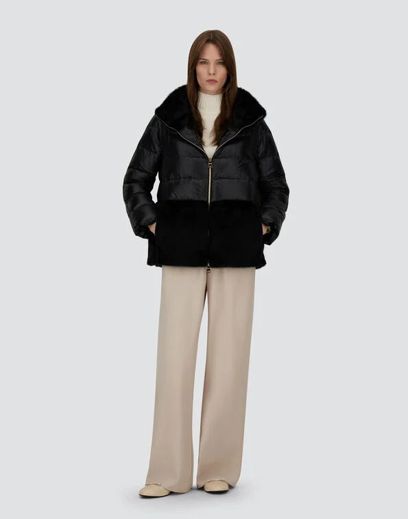 CAPPA IN NYLON ULTRALIGHT E LADY ALTERNATIVE FUR