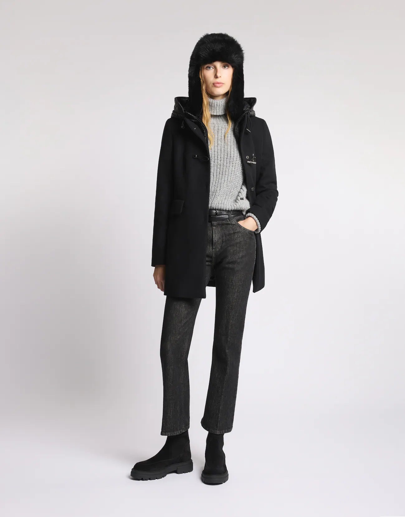 Toggle Coat in Panno di Lana