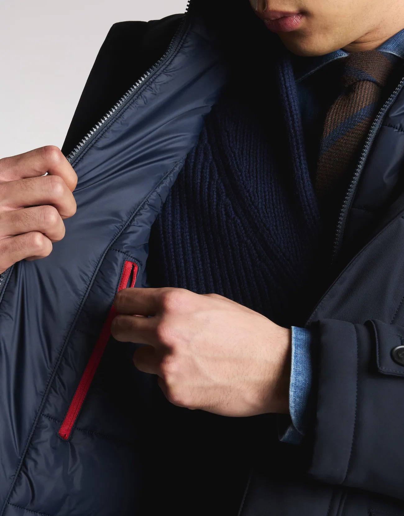 Parka Corto in Gabardine Tecnico