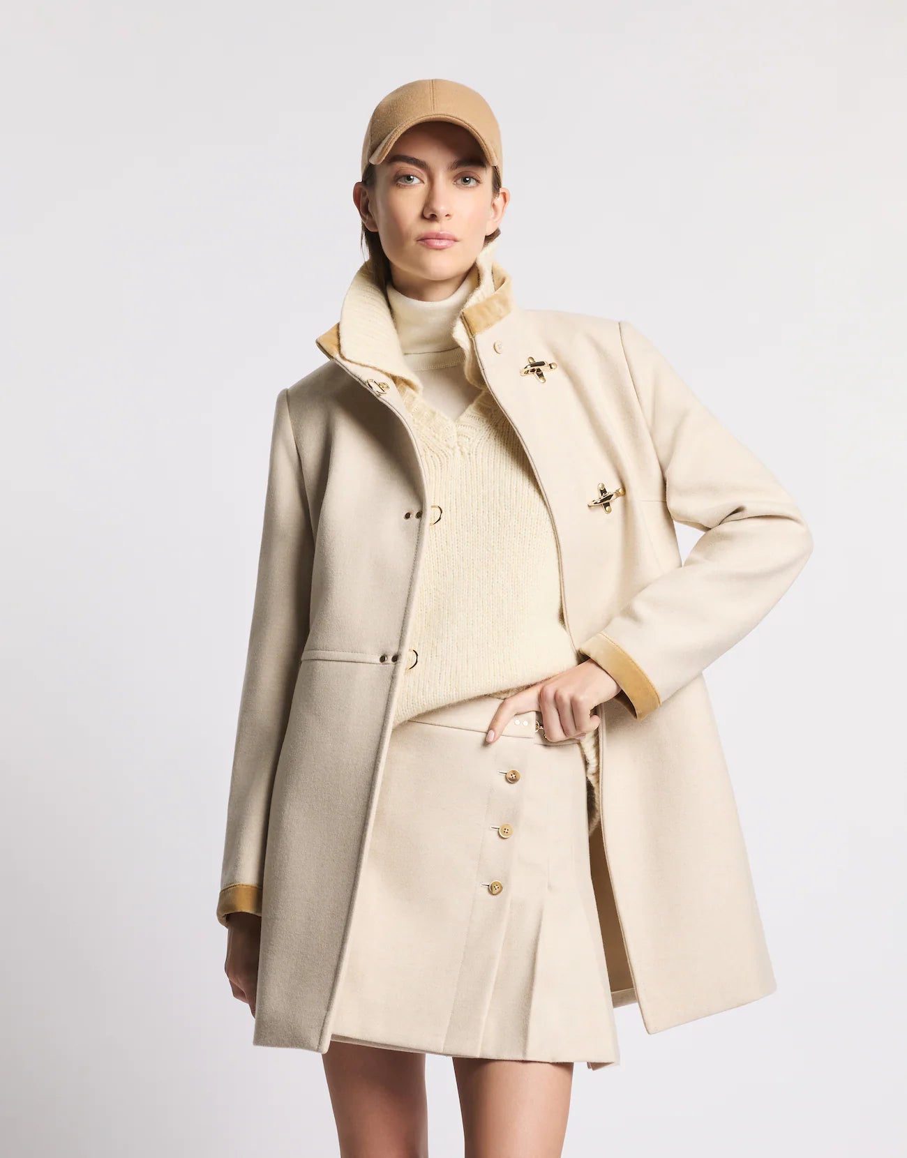 Virginia Coat in Panno di Lana Mélange