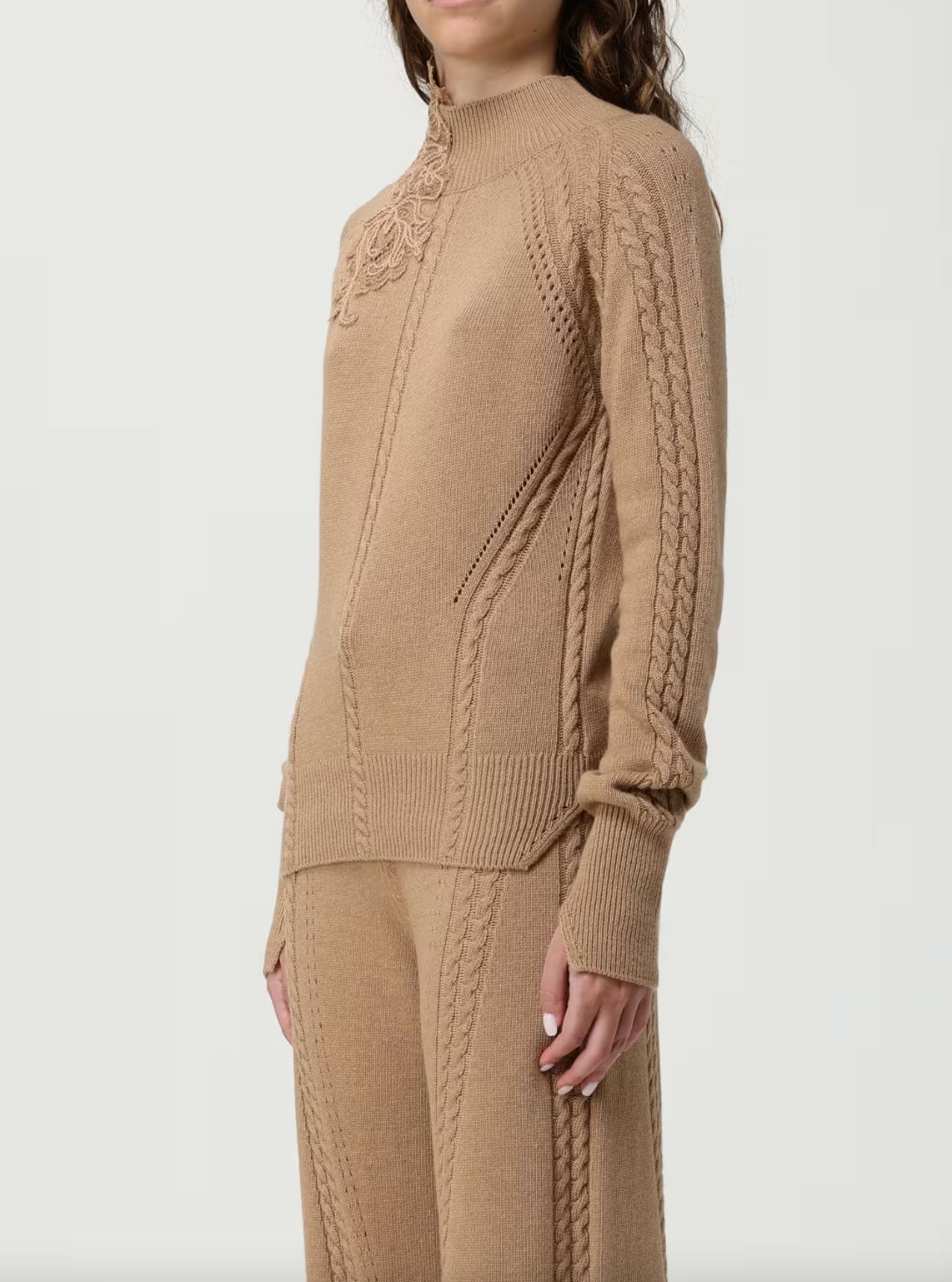 MAGLIA COLLO ALTO MANICA LUNGA