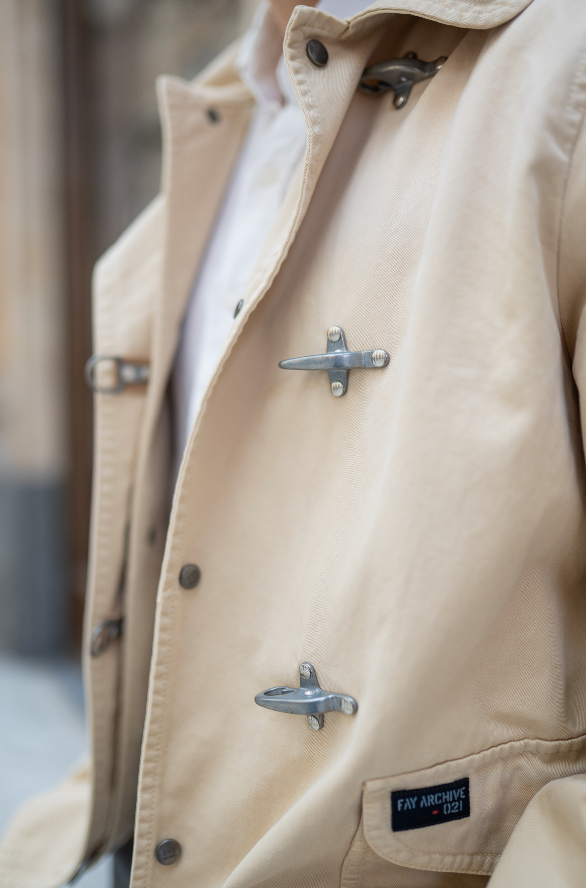 4 Ganci In Twill di Cotone