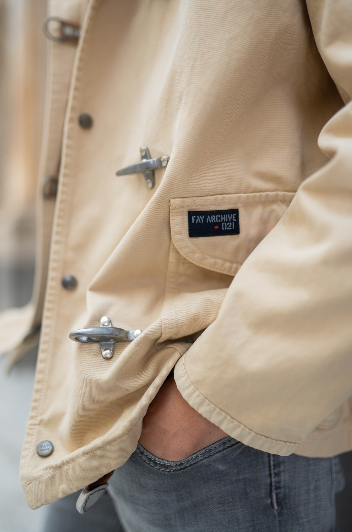 4 Ganci In Twill di Cotone