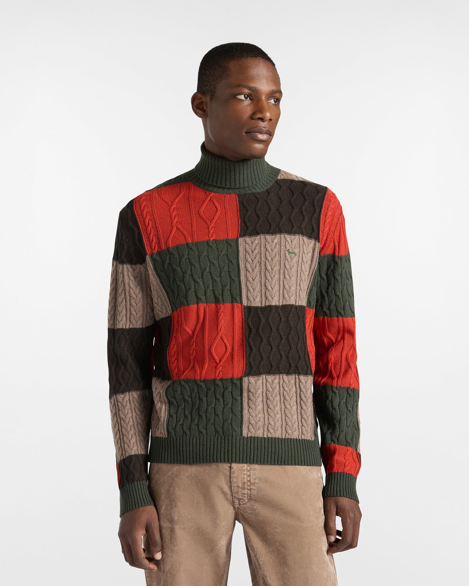 Dolcevita Con Quadri E Trecce