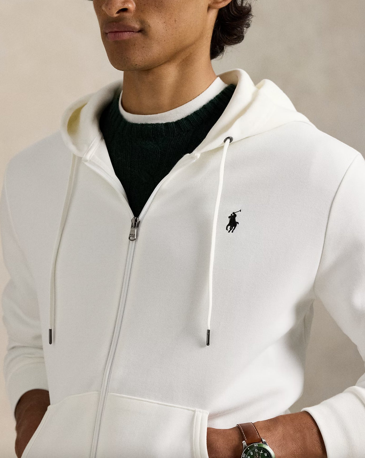 Felpa con cappuccio e cerniera