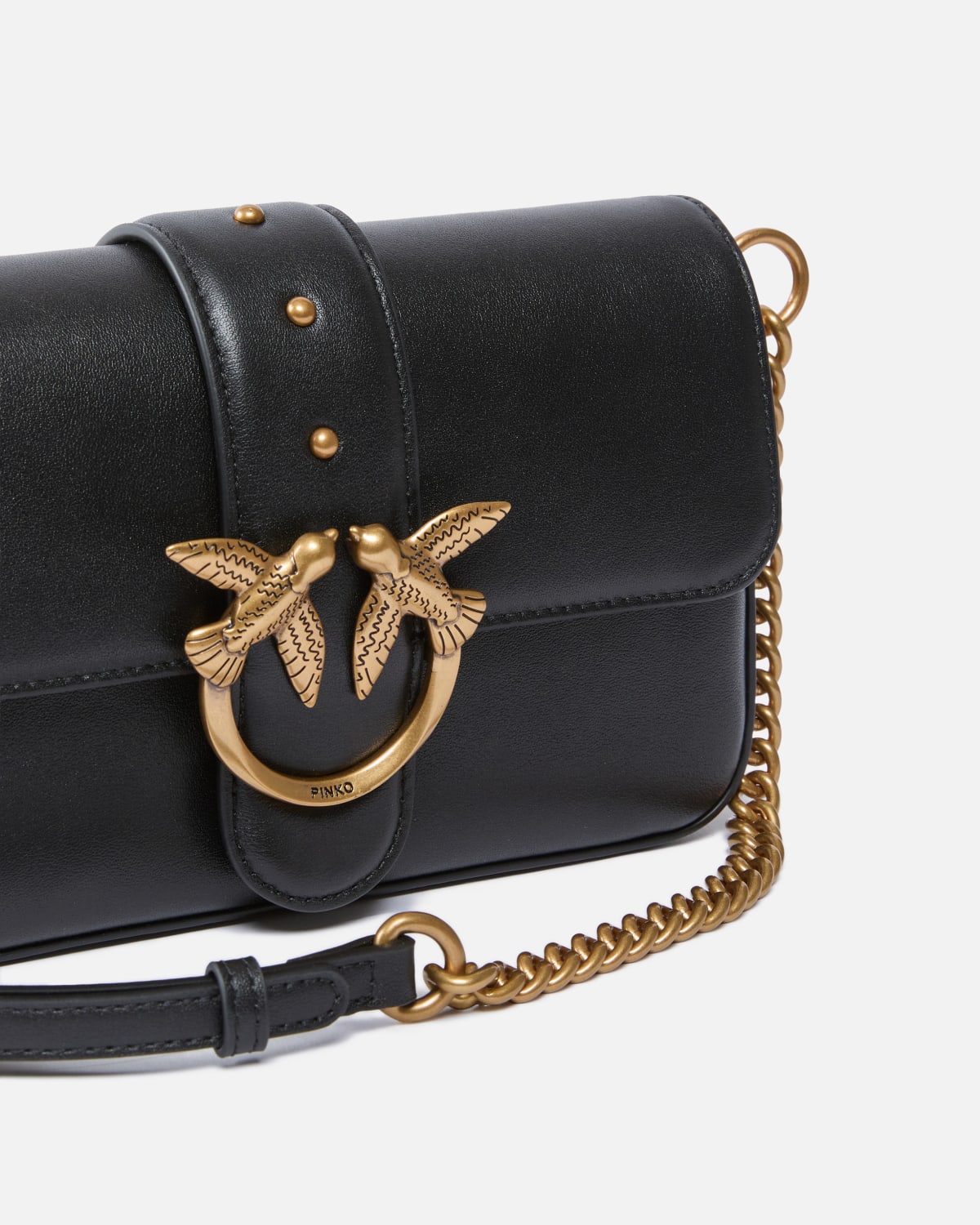 Borsa a spalla piccola Love Bag Slouchy in pelle
