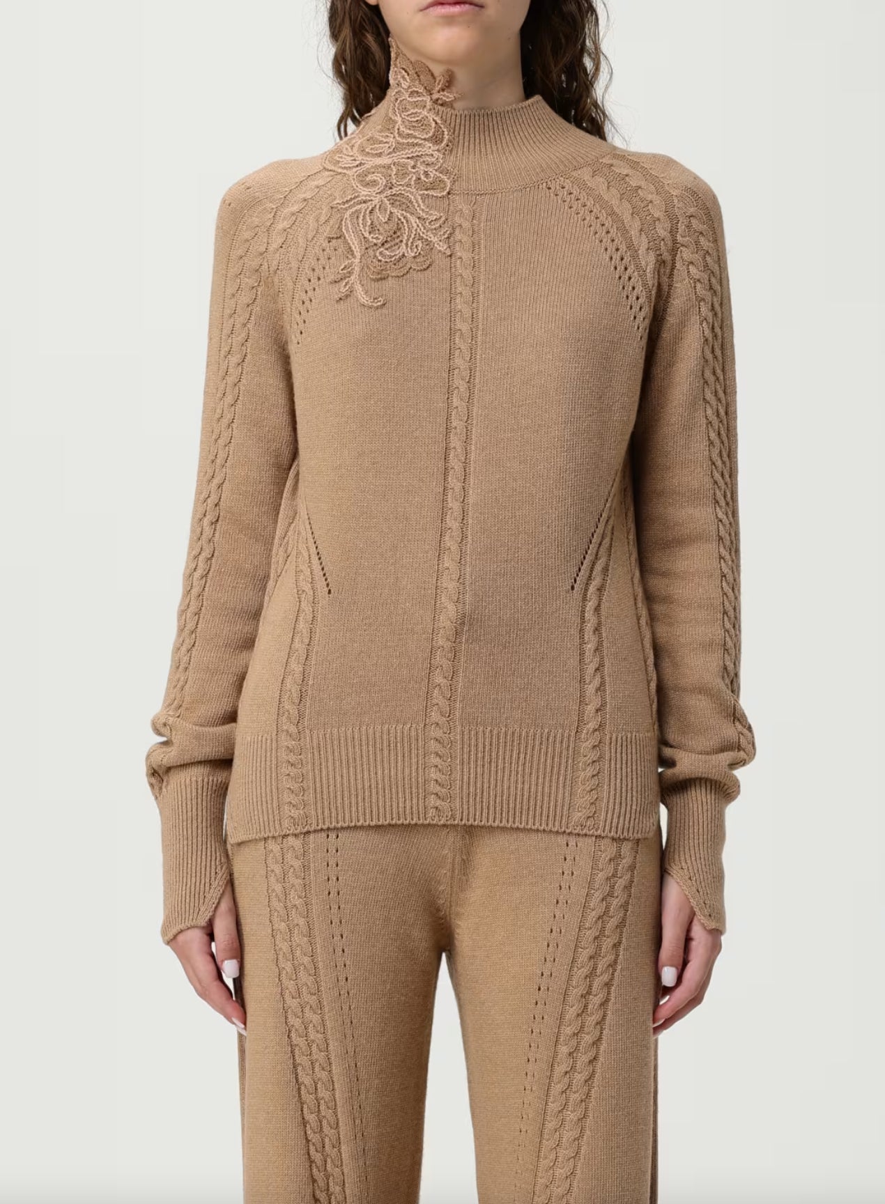 MAGLIA COLLO ALTO MANICA LUNGA