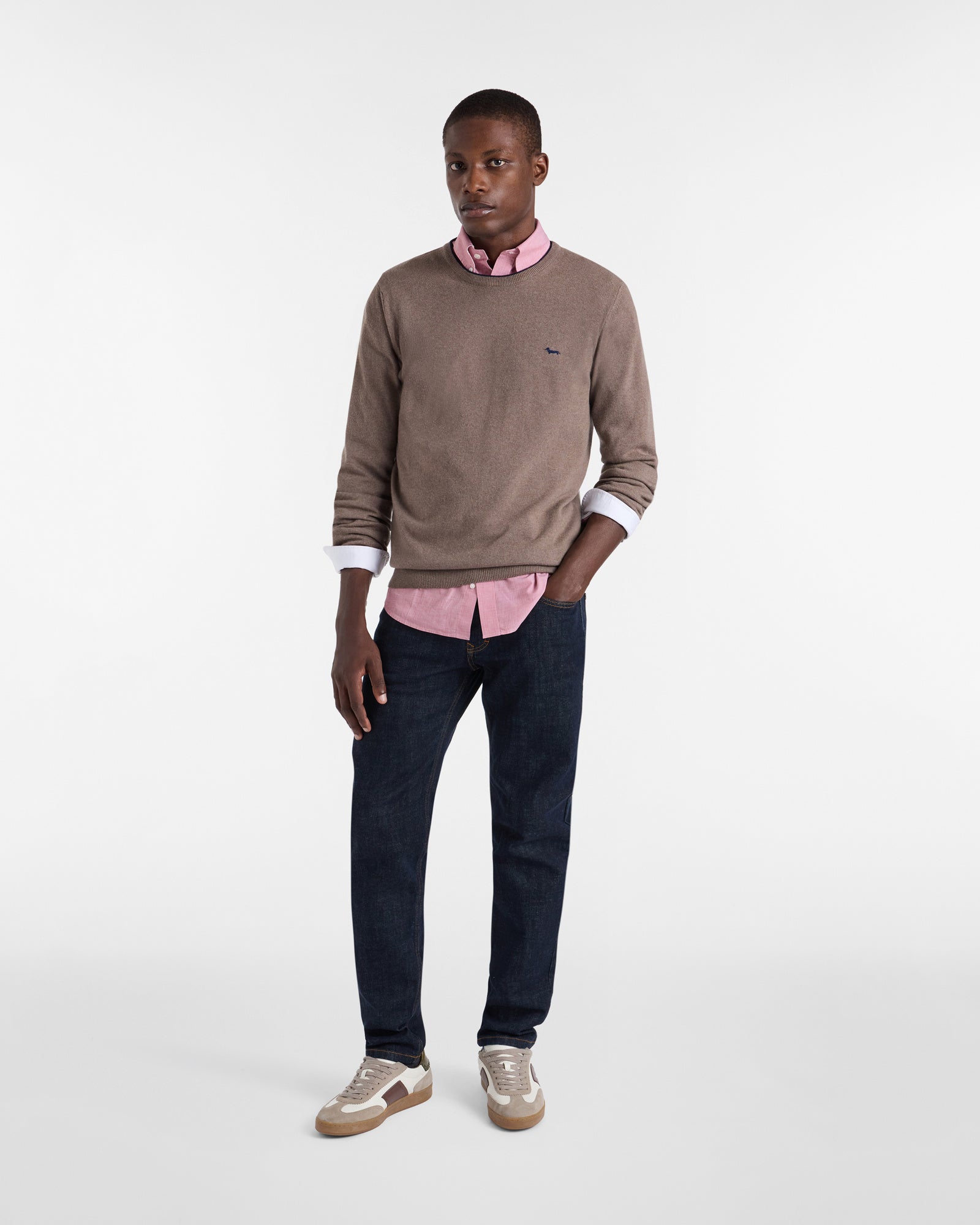 Pullover Dettagli A Contrasto