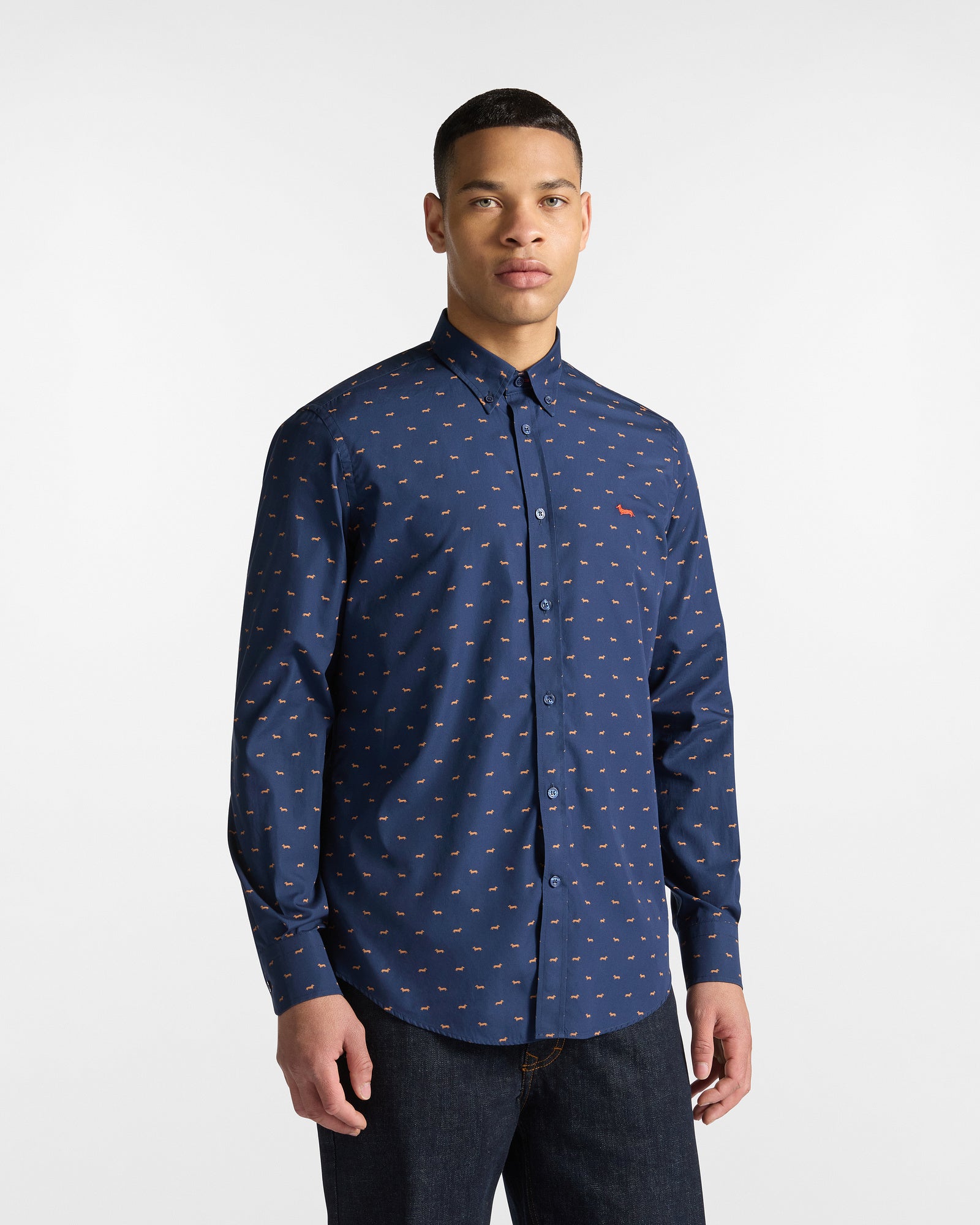 Camicia In Cotone Con Bassotti