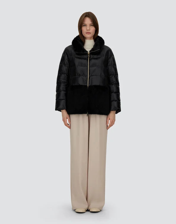 CAPPA IN NYLON ULTRALIGHT E LADY ALTERNATIVE FUR