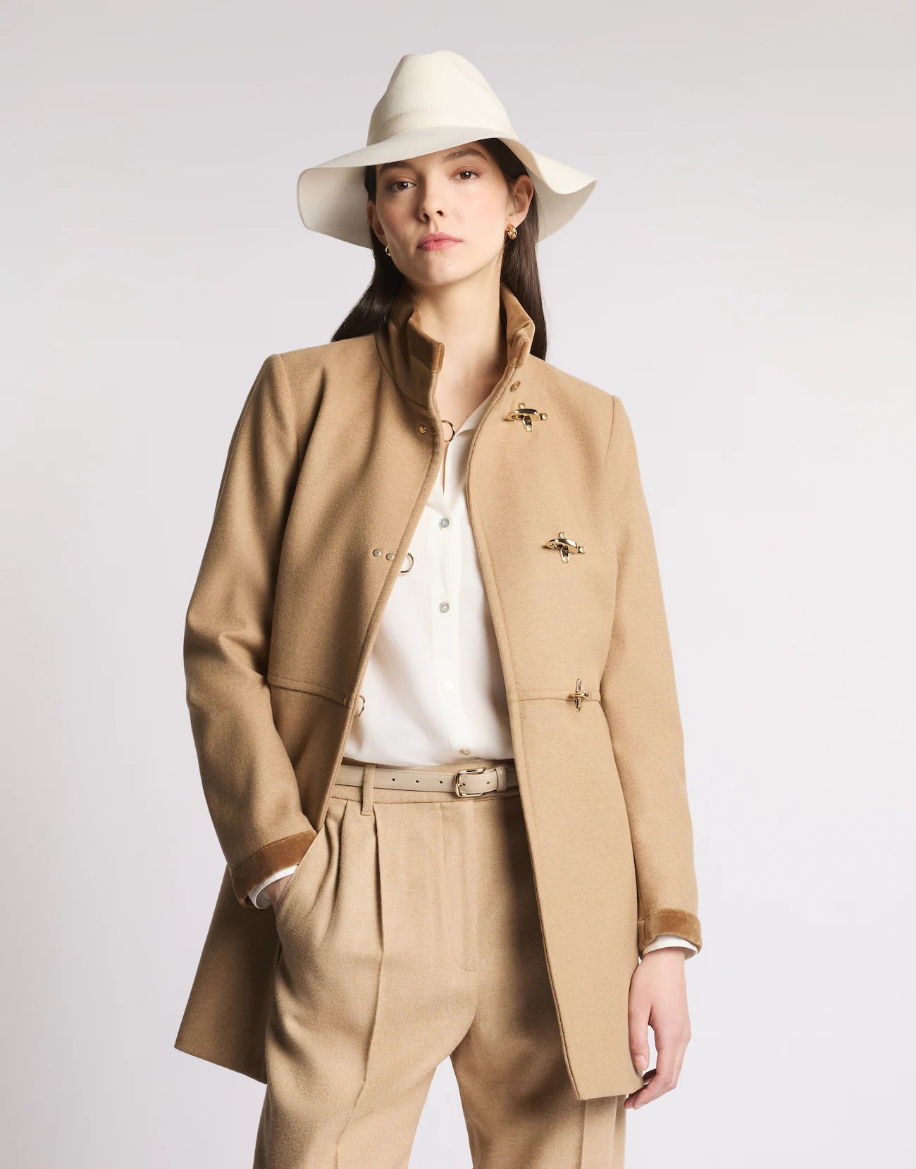 Virginia Coat in Panno di Lana Mélange