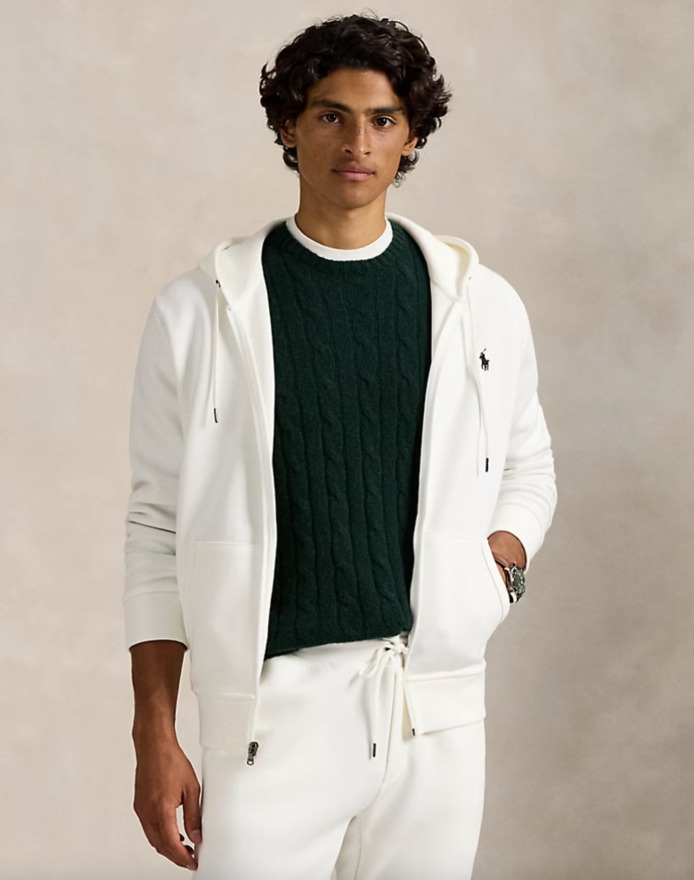 Felpa con cappuccio e cerniera