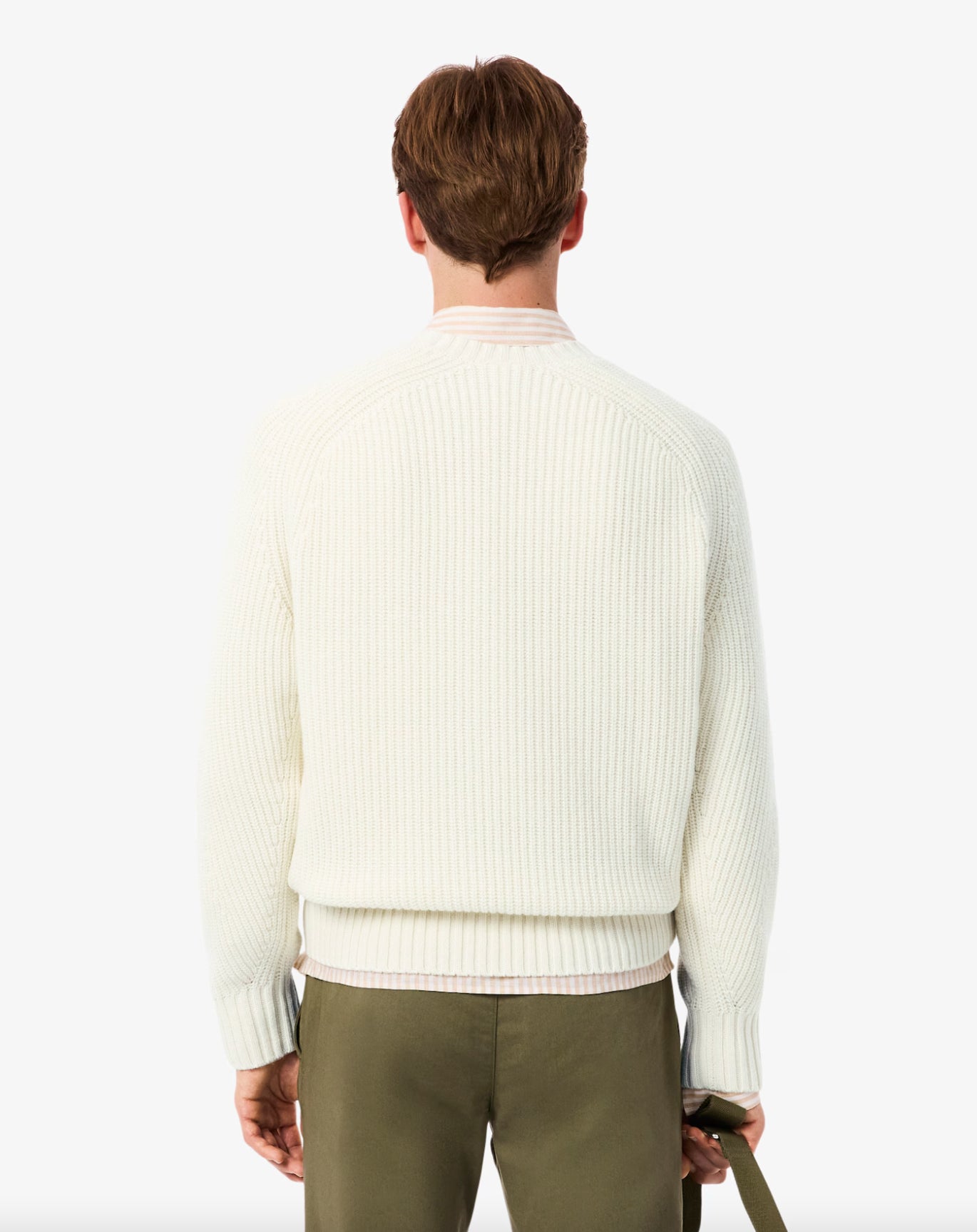 Maglione spesso in lana cardata