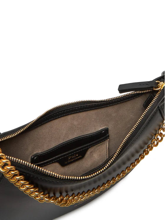 Borsa Polo ID mini in pelle con catena