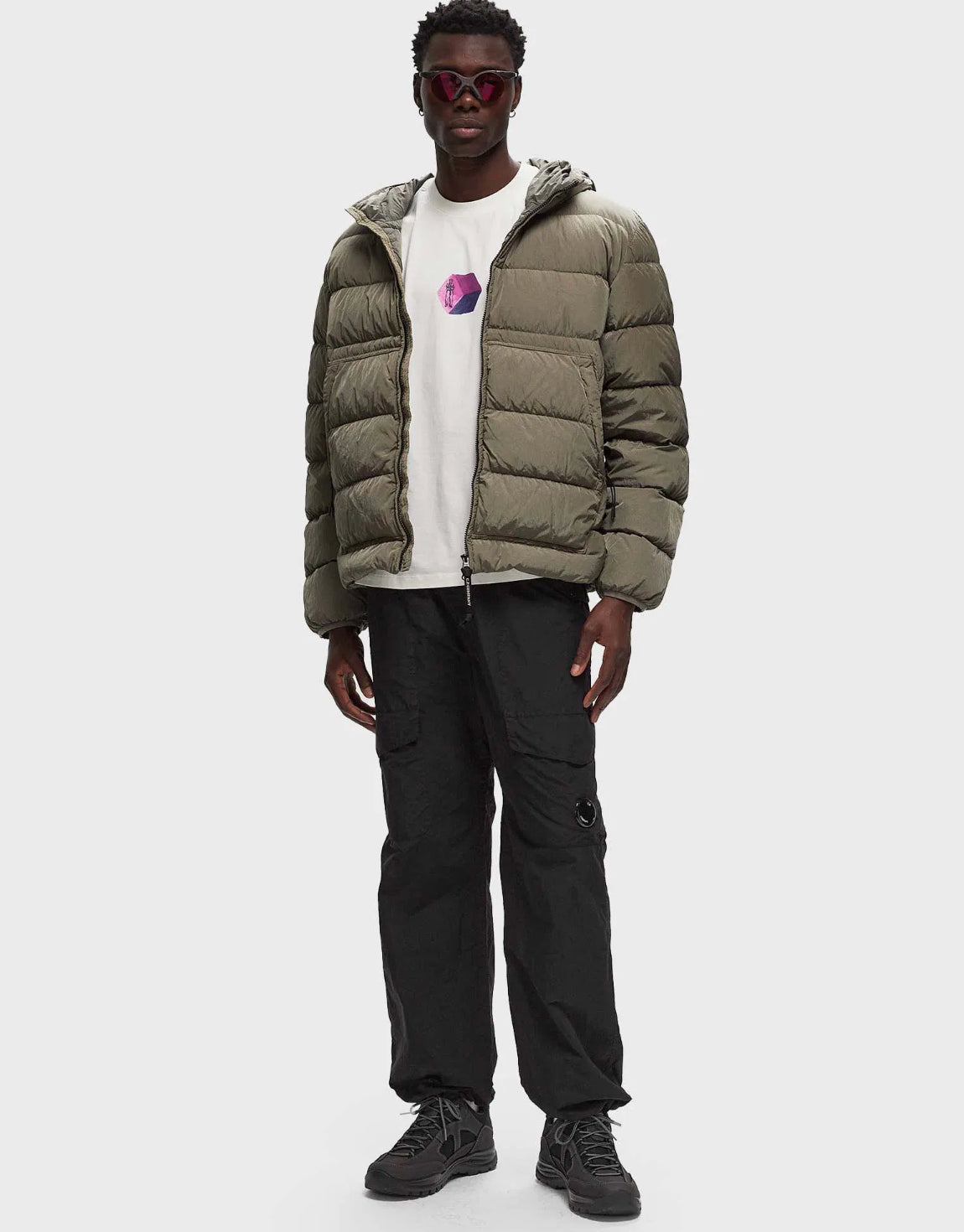 CHROME-R GOGGLE DOWN JACKET