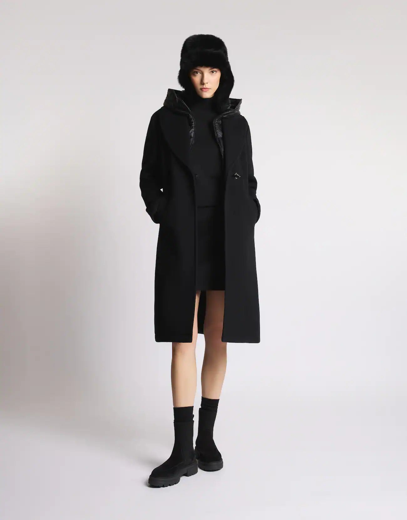Cappotto Double Front in Lana e Cashmere