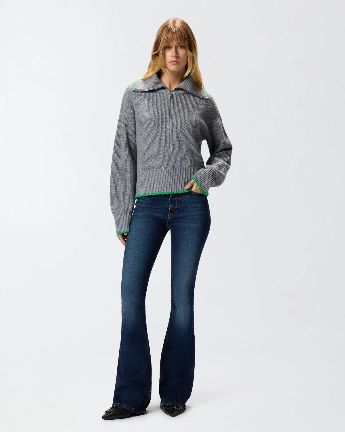 Jeans flared denim power stretch
