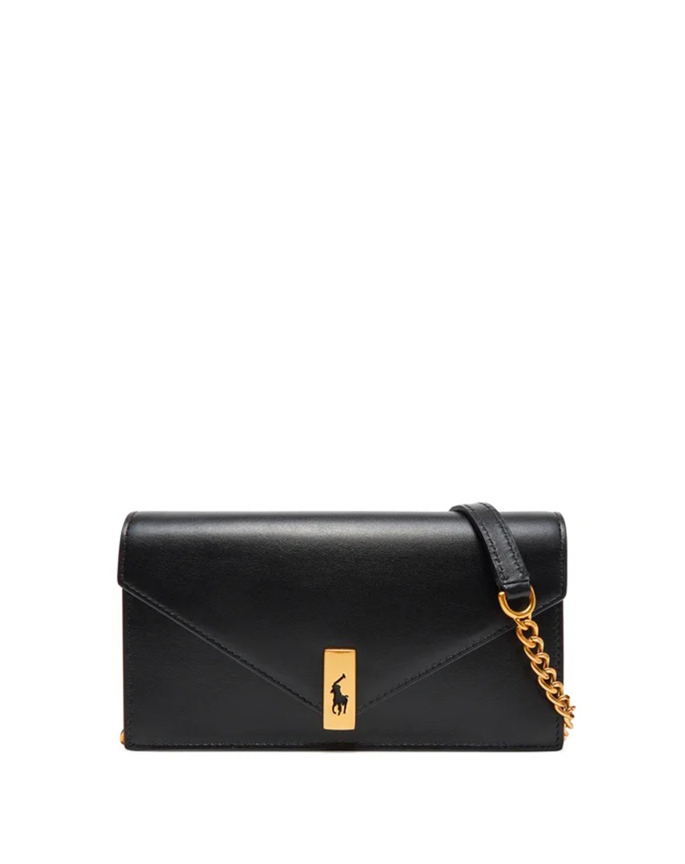 Borsa portafoglio Polo ID pelle e catena
