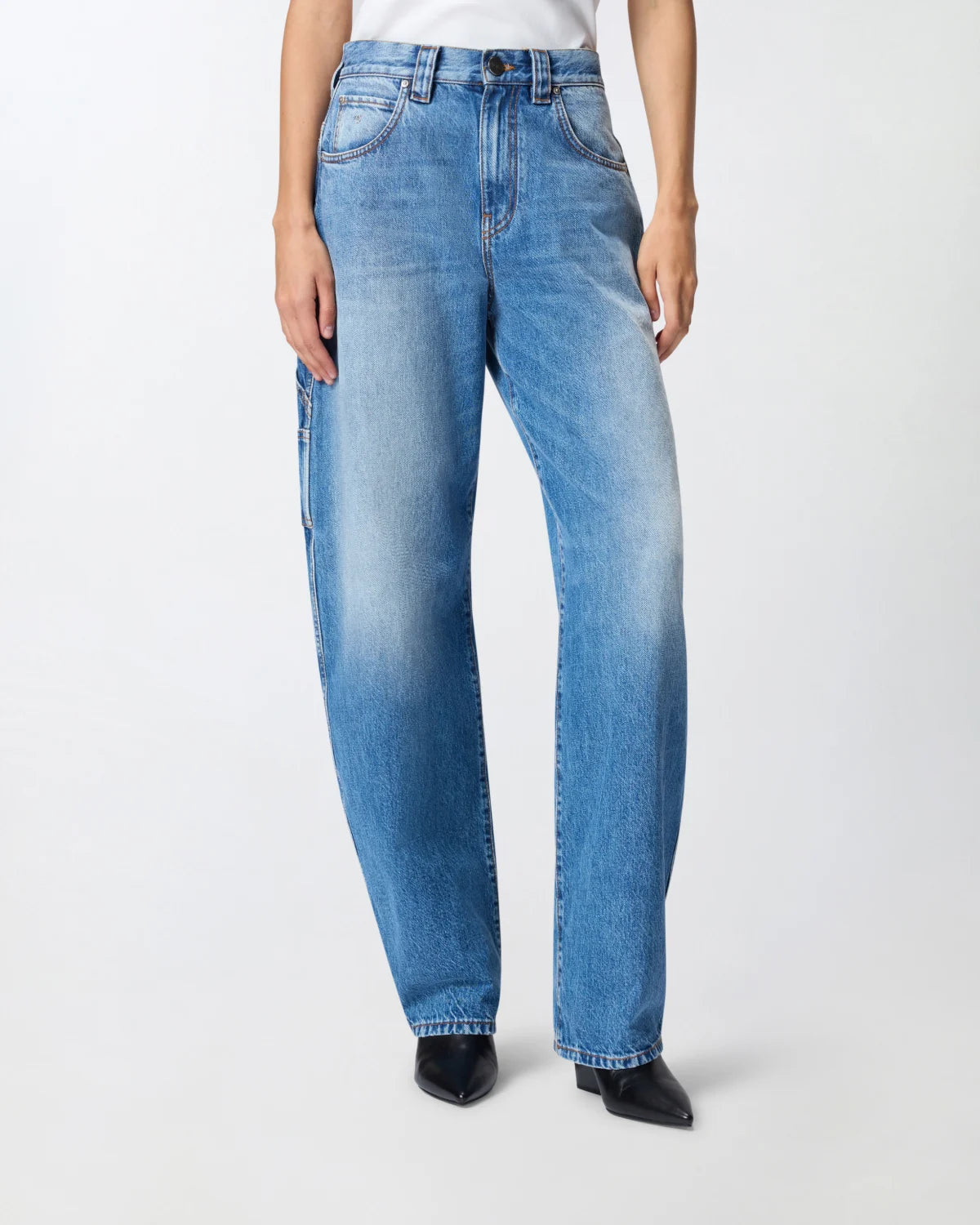 Jeans balloon con dettagli workwear