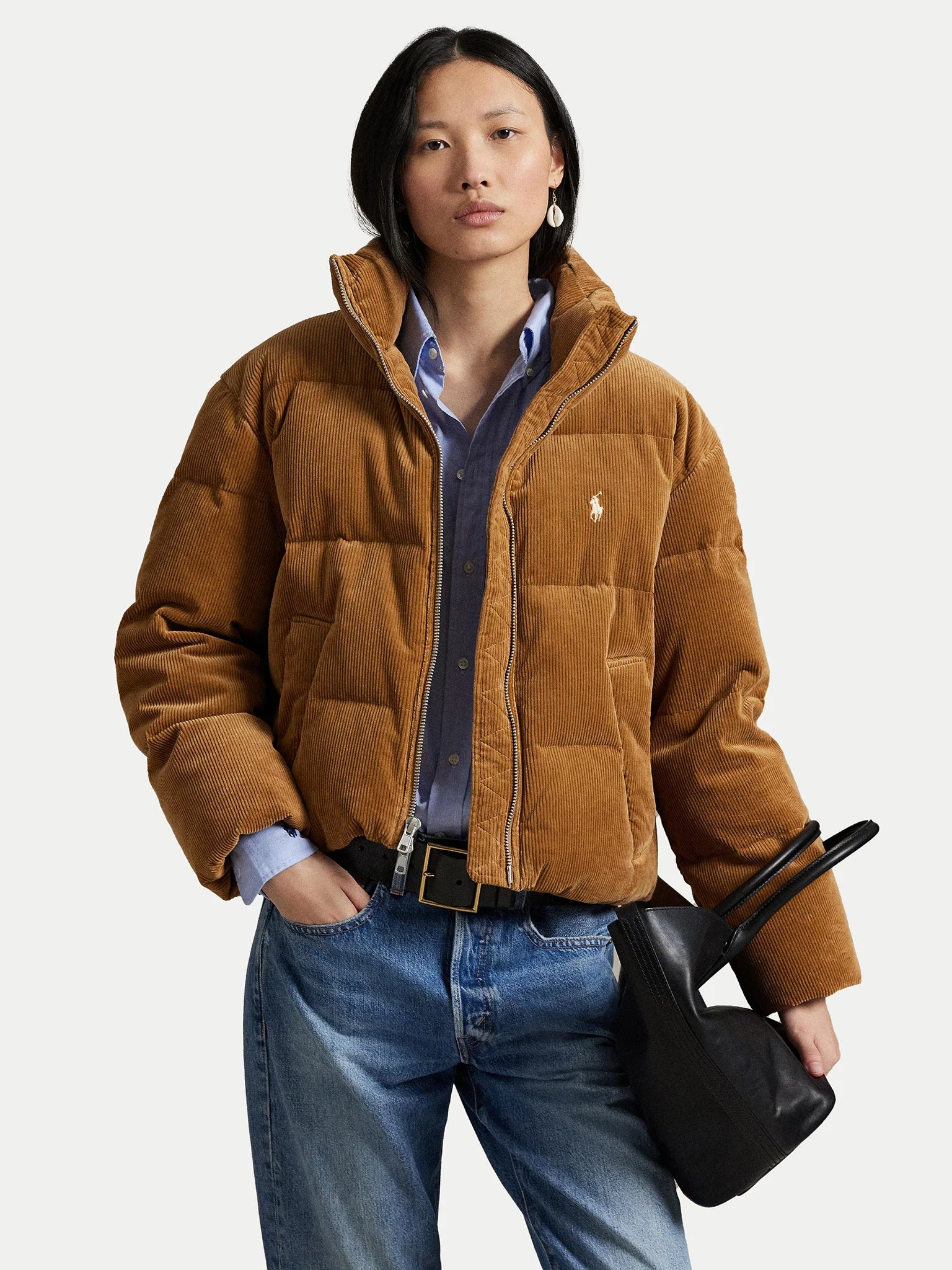 WOVEN PUFFER COAT