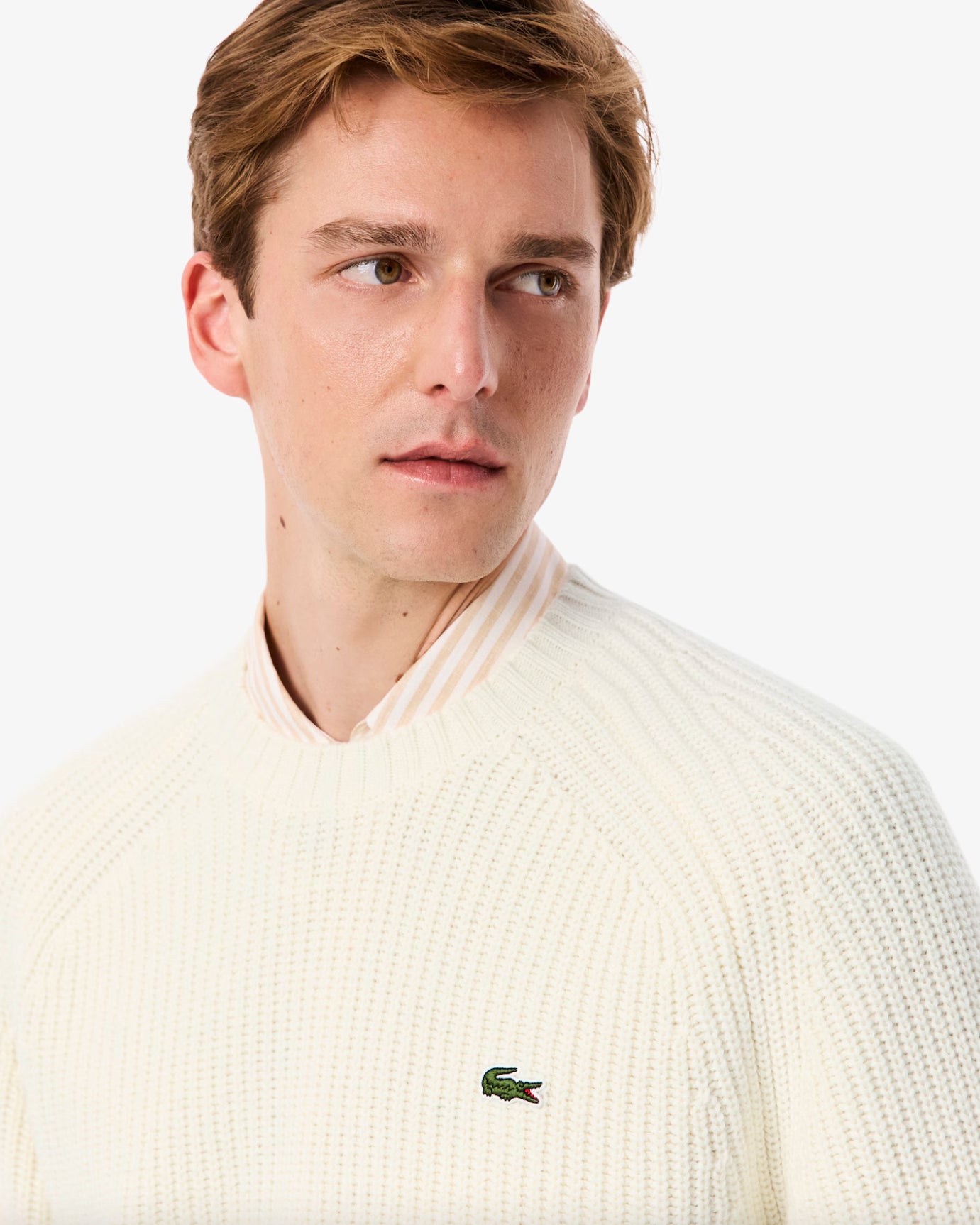 Maglione spesso in lana cardata