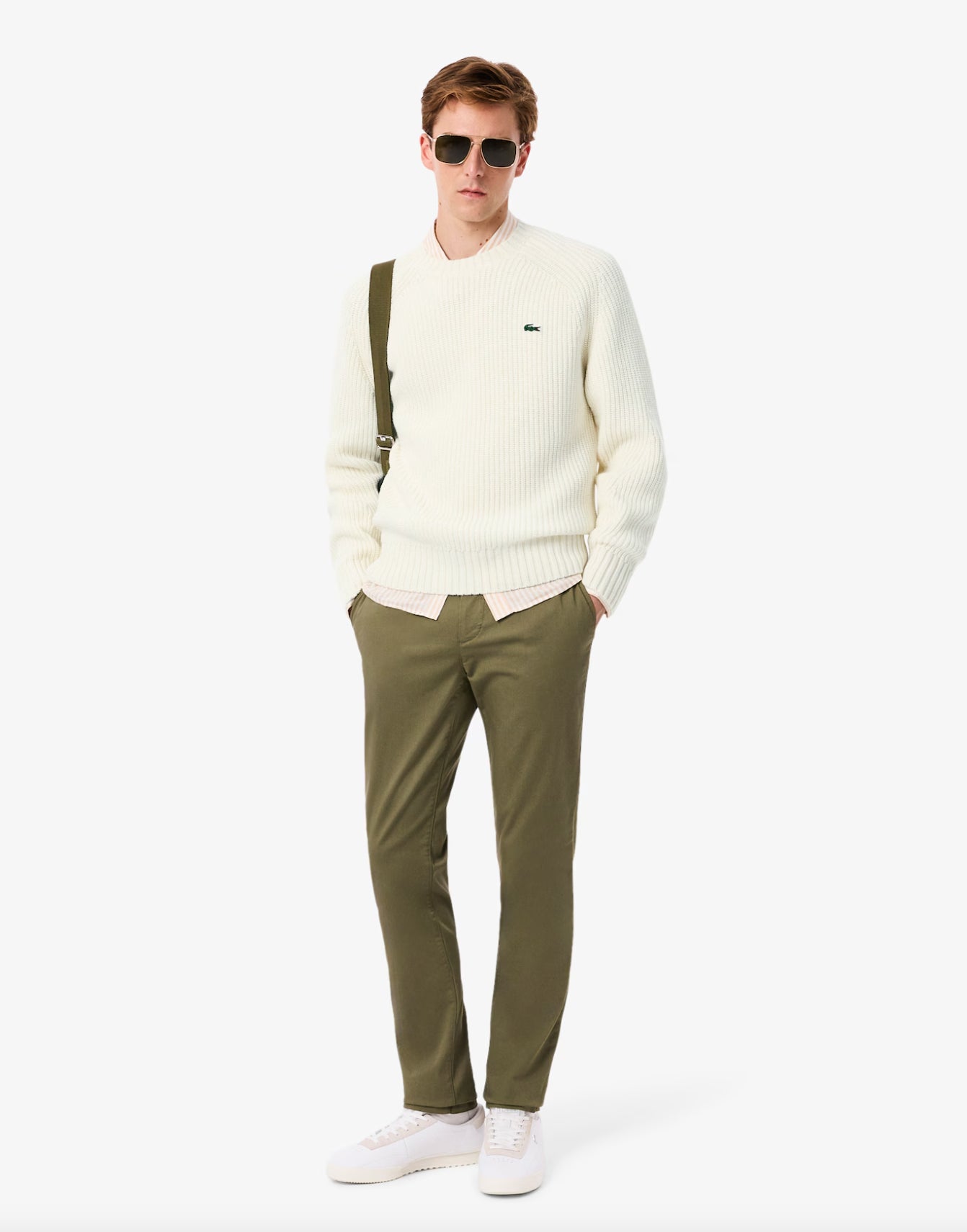 Maglione spesso in lana cardata