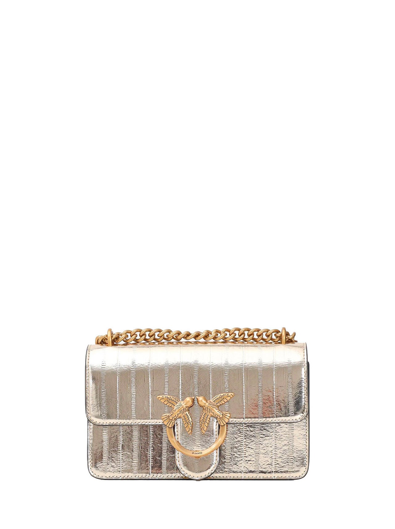 Love One Mini Borsa a spalla pelle sintetica oro