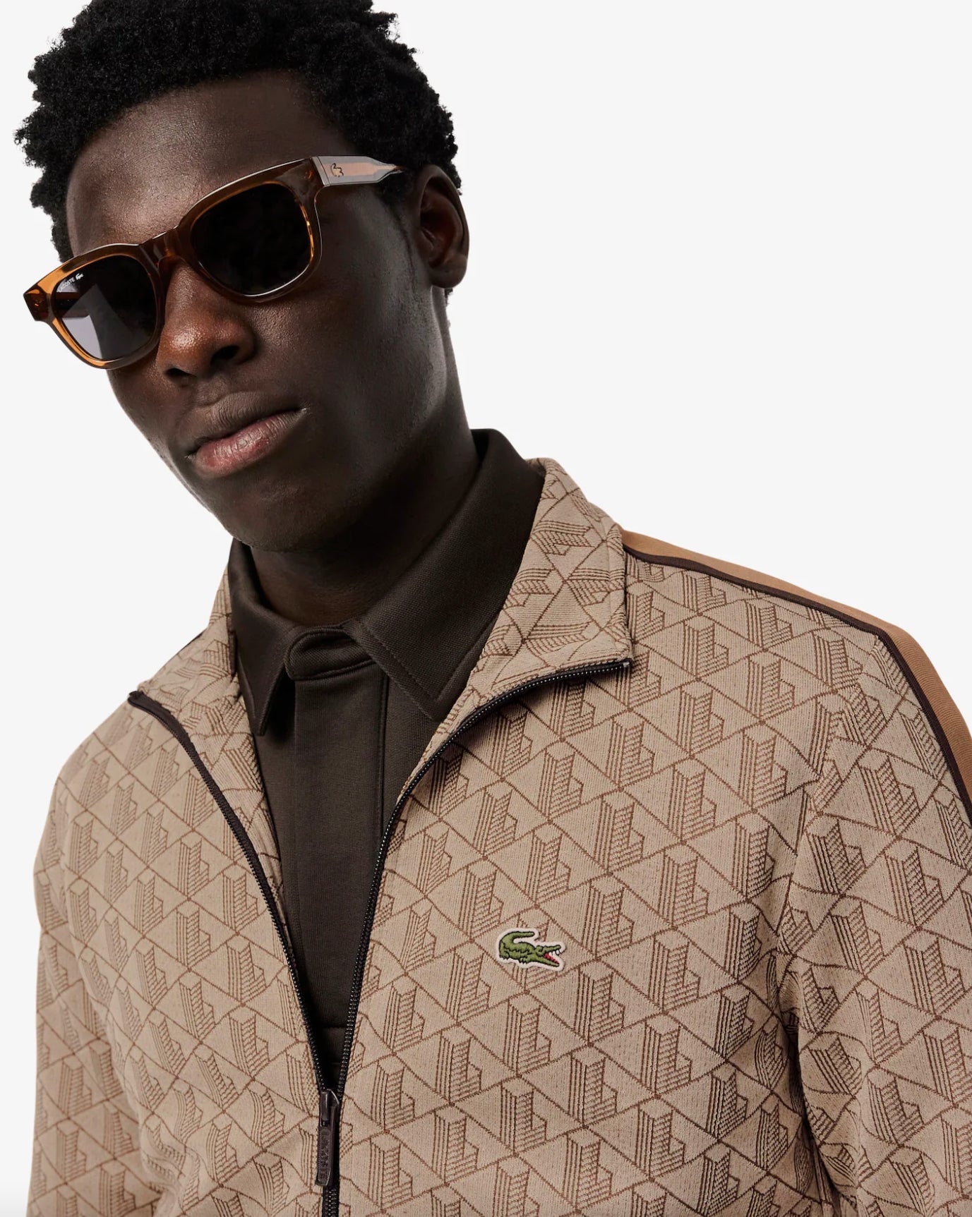 Giacca della tuta in jacquard con zip Paris