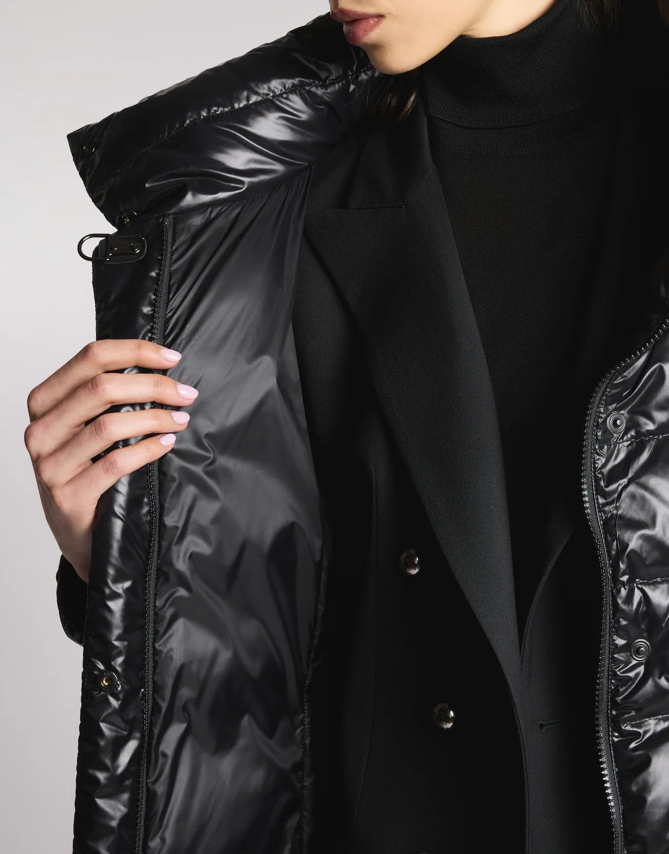 Piumino Lungo in Nylon