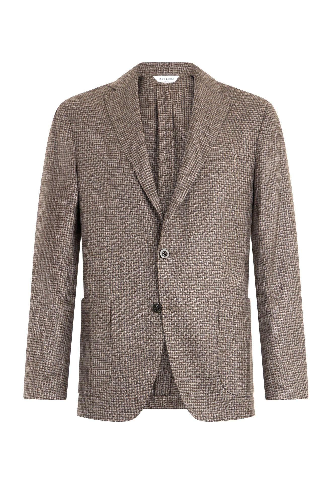 K-Jacket in misto lana e seta pied-de-poule