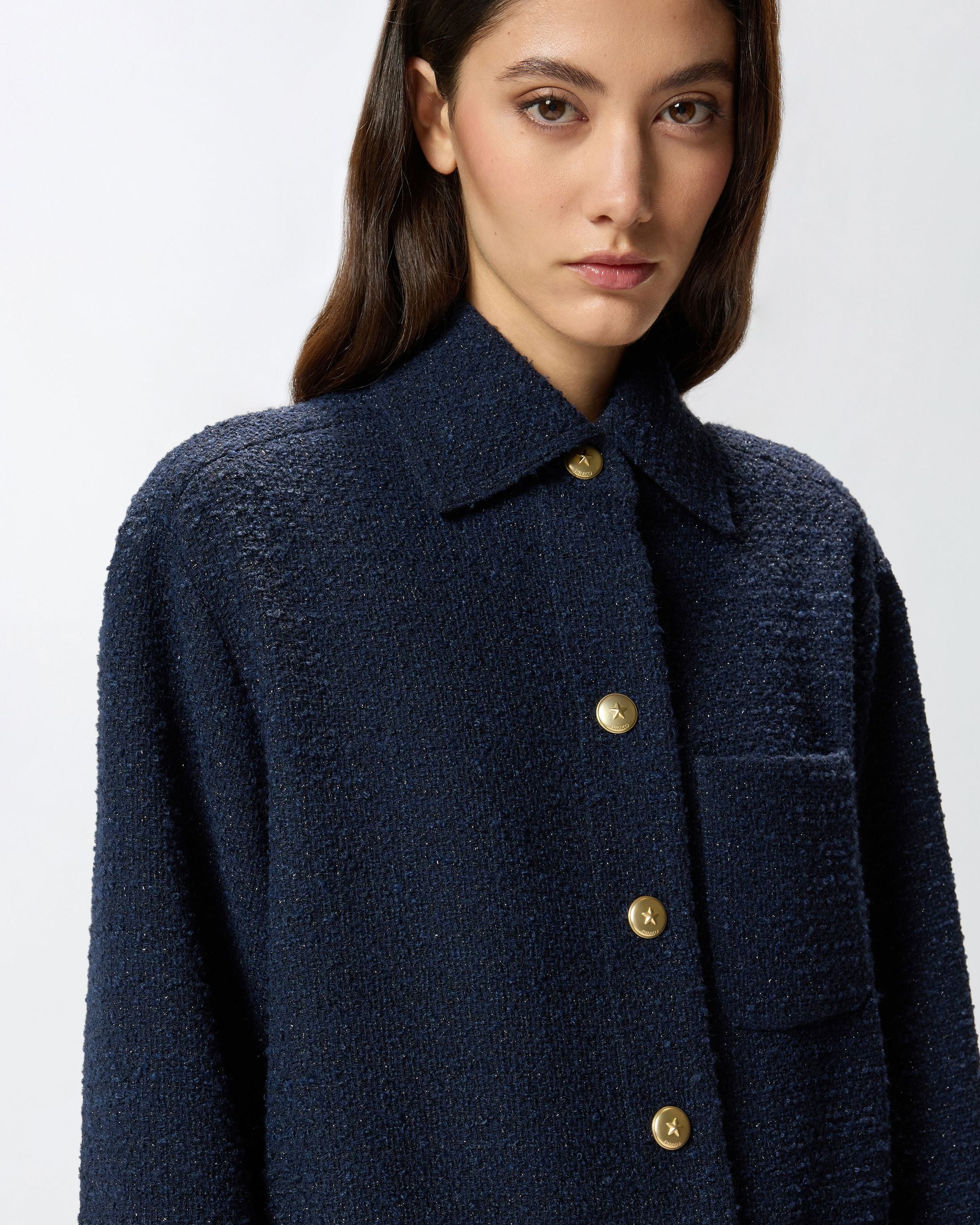 Giacca oversize in tweed
